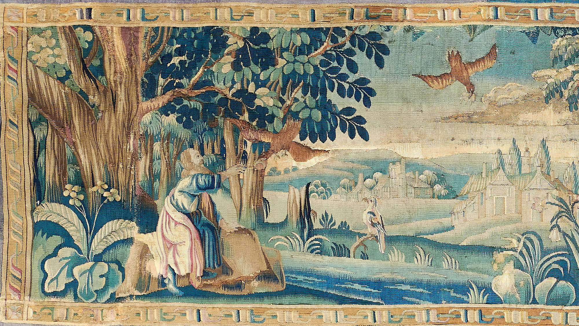 17th century narrow tapestry