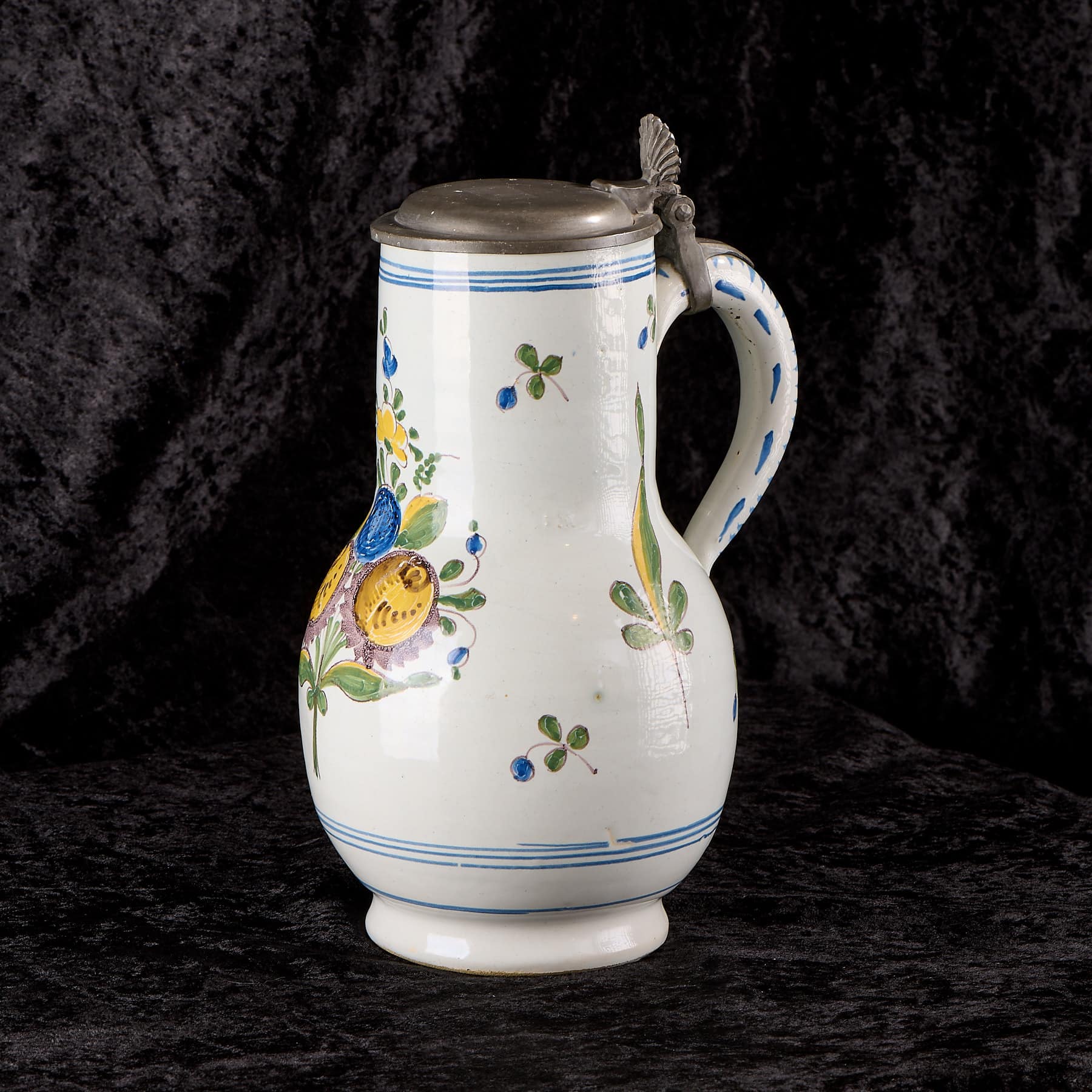 18th century Delftware tankard