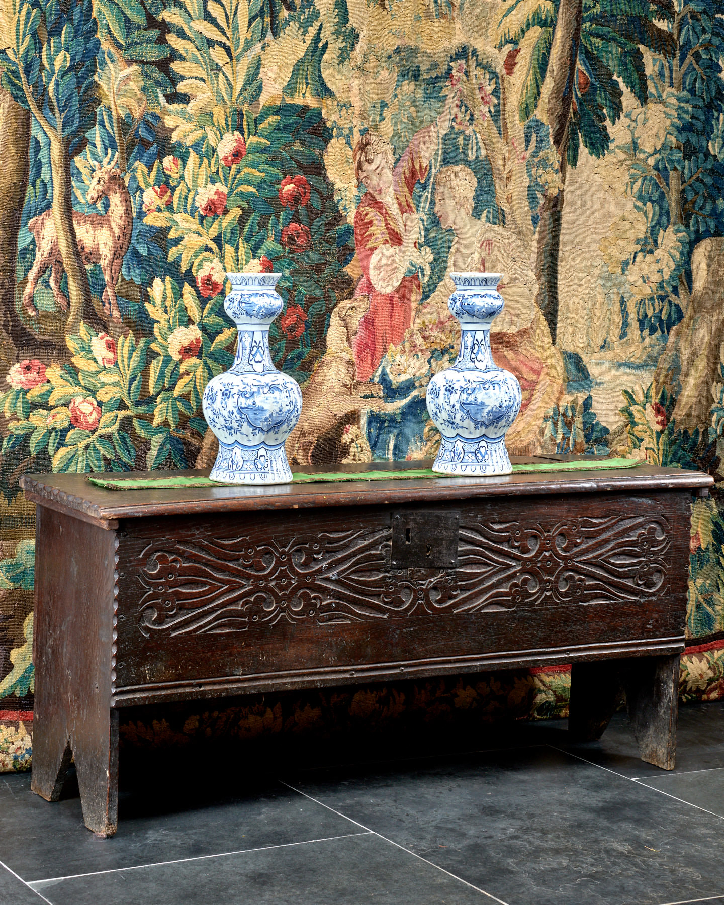 James I boarded oak chest