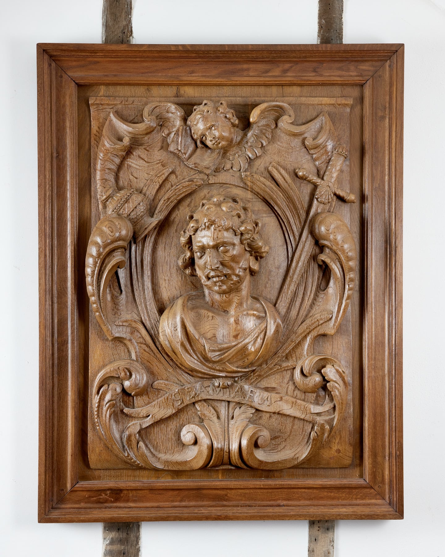 17th century carved saint panels