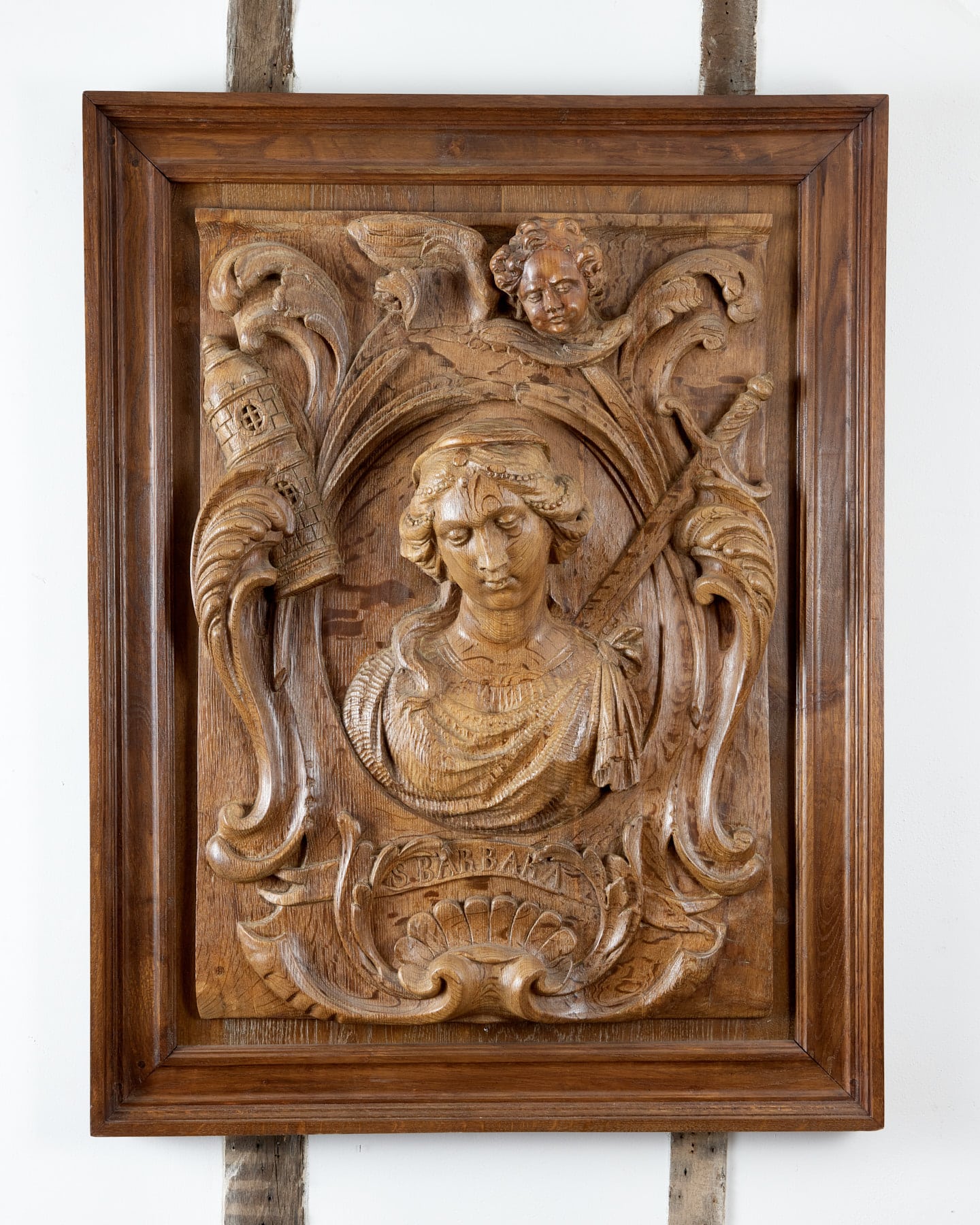 17th century carved saint panels