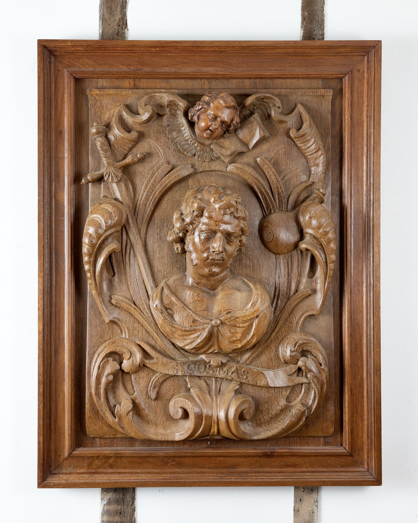 17th century carved saint panels
