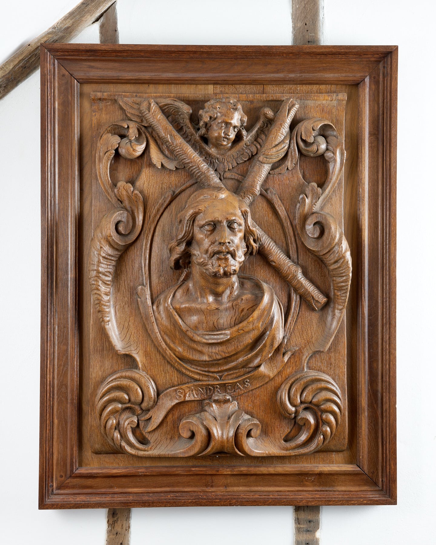 17th century carved saint panels