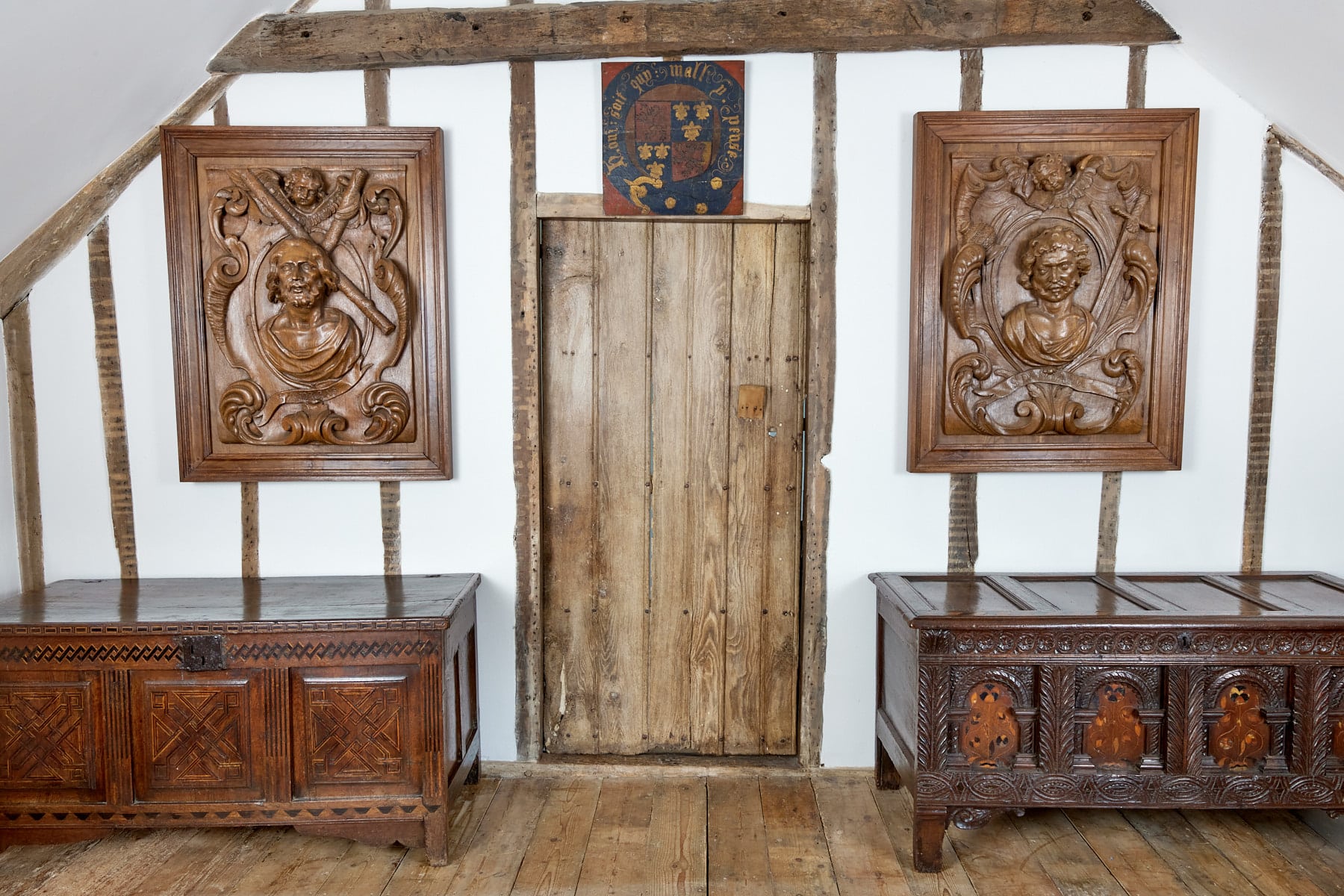 17th century carved saint panels