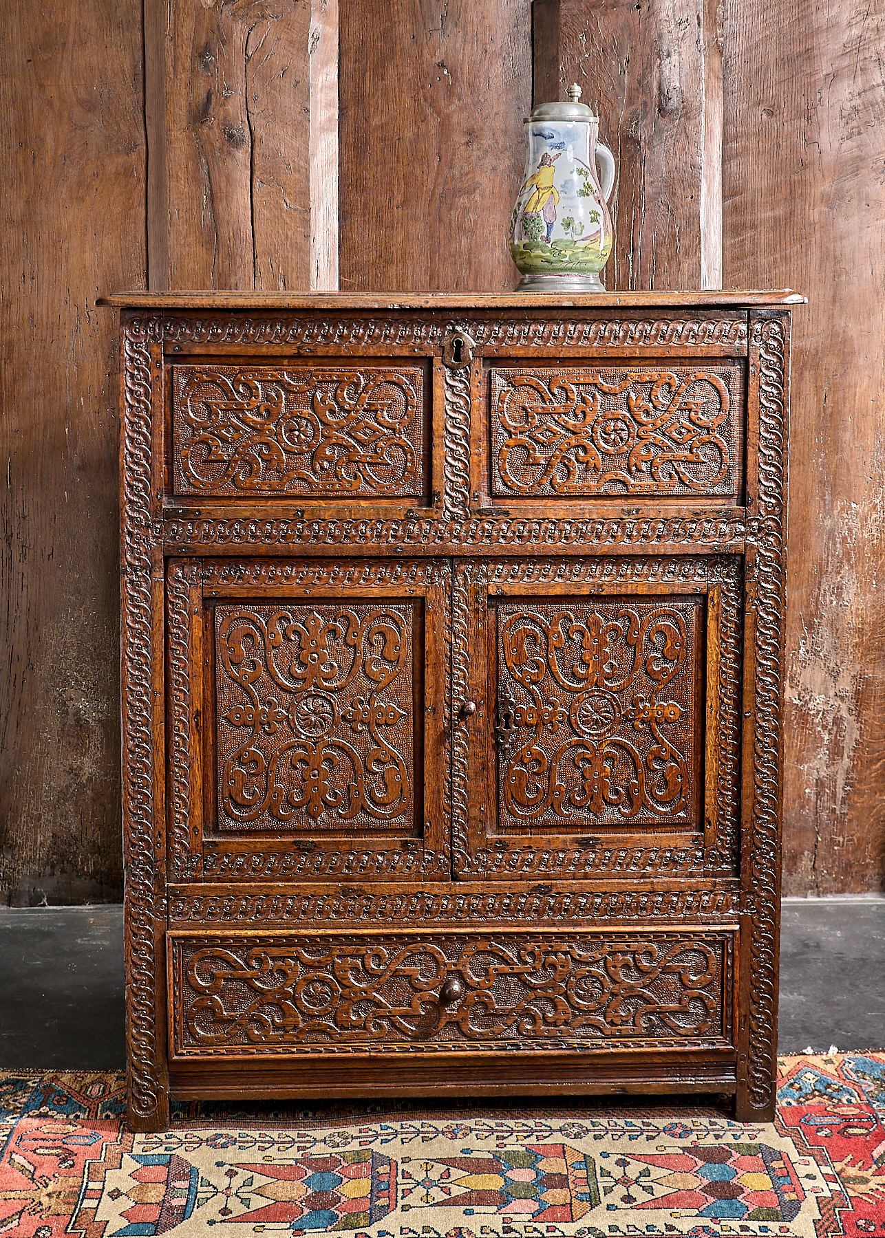 James I joined oak cabinet