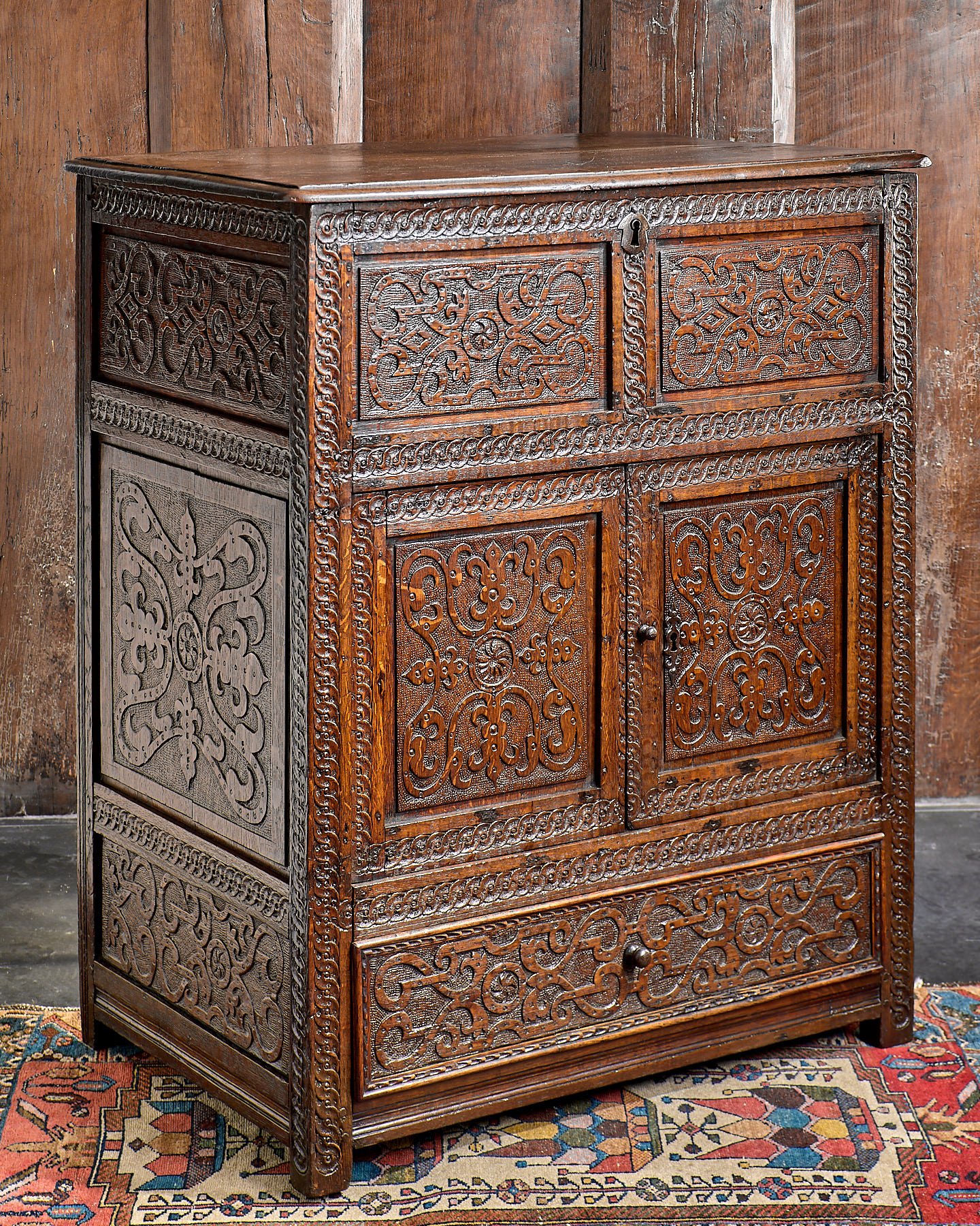 James I joined oak cabinet