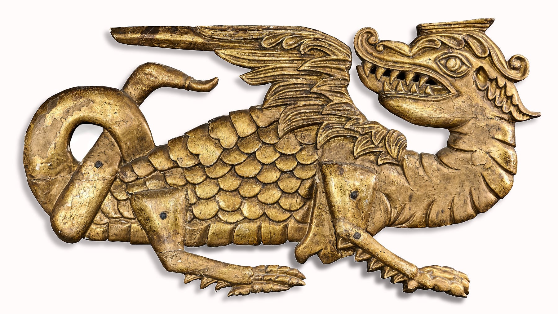 Elizabeth I / James I carved dragon
