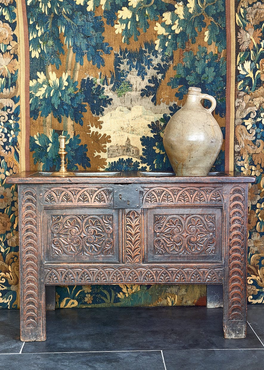 Charles I oak chest