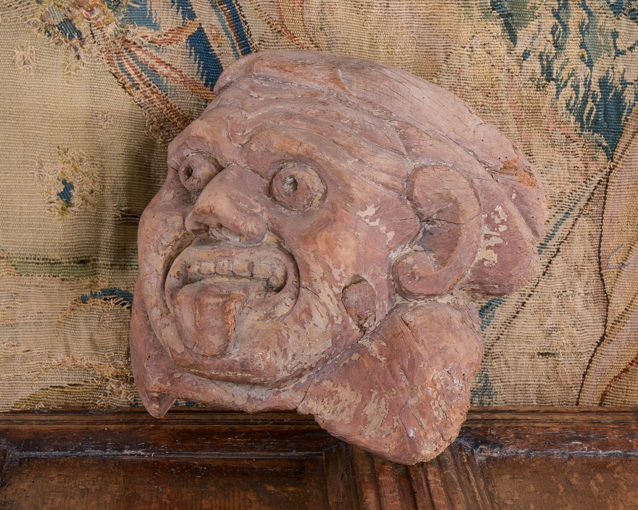 English medieval roof boss