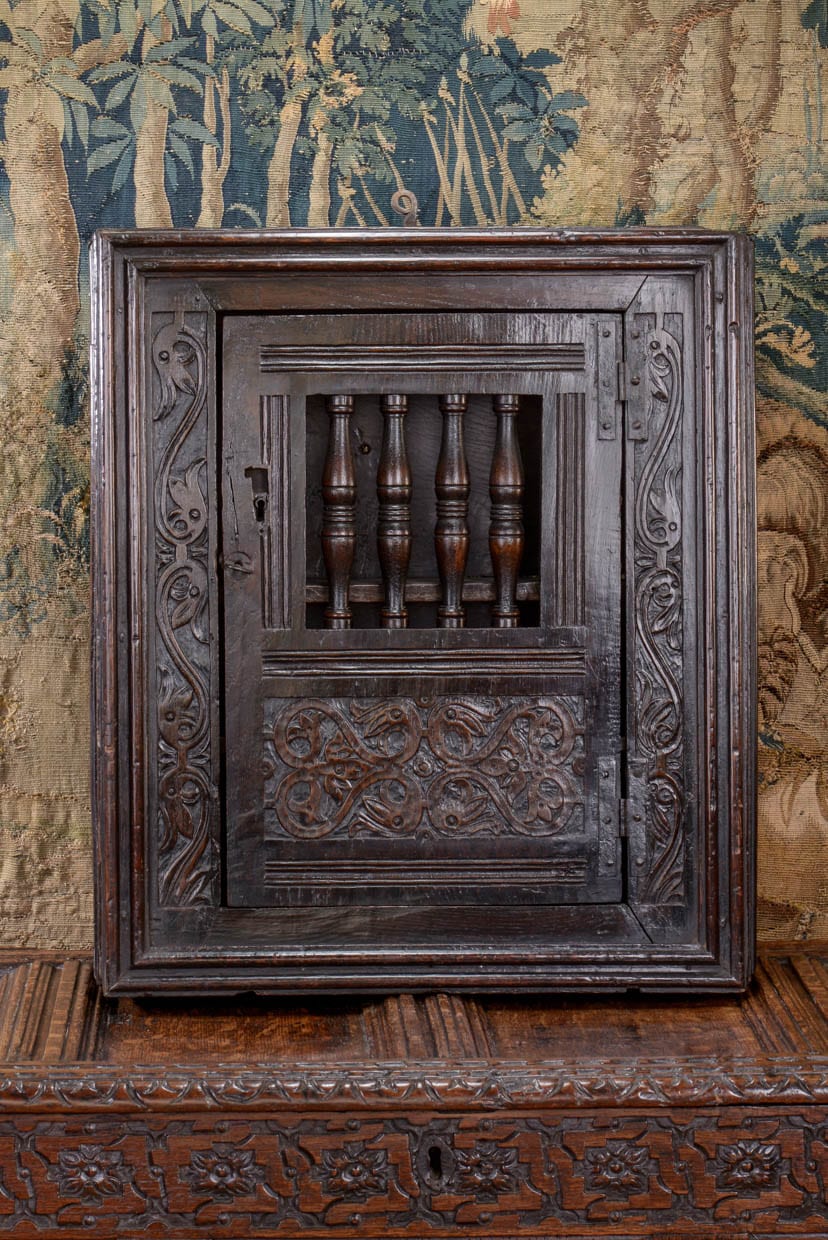 Charles I mural livery cupboard