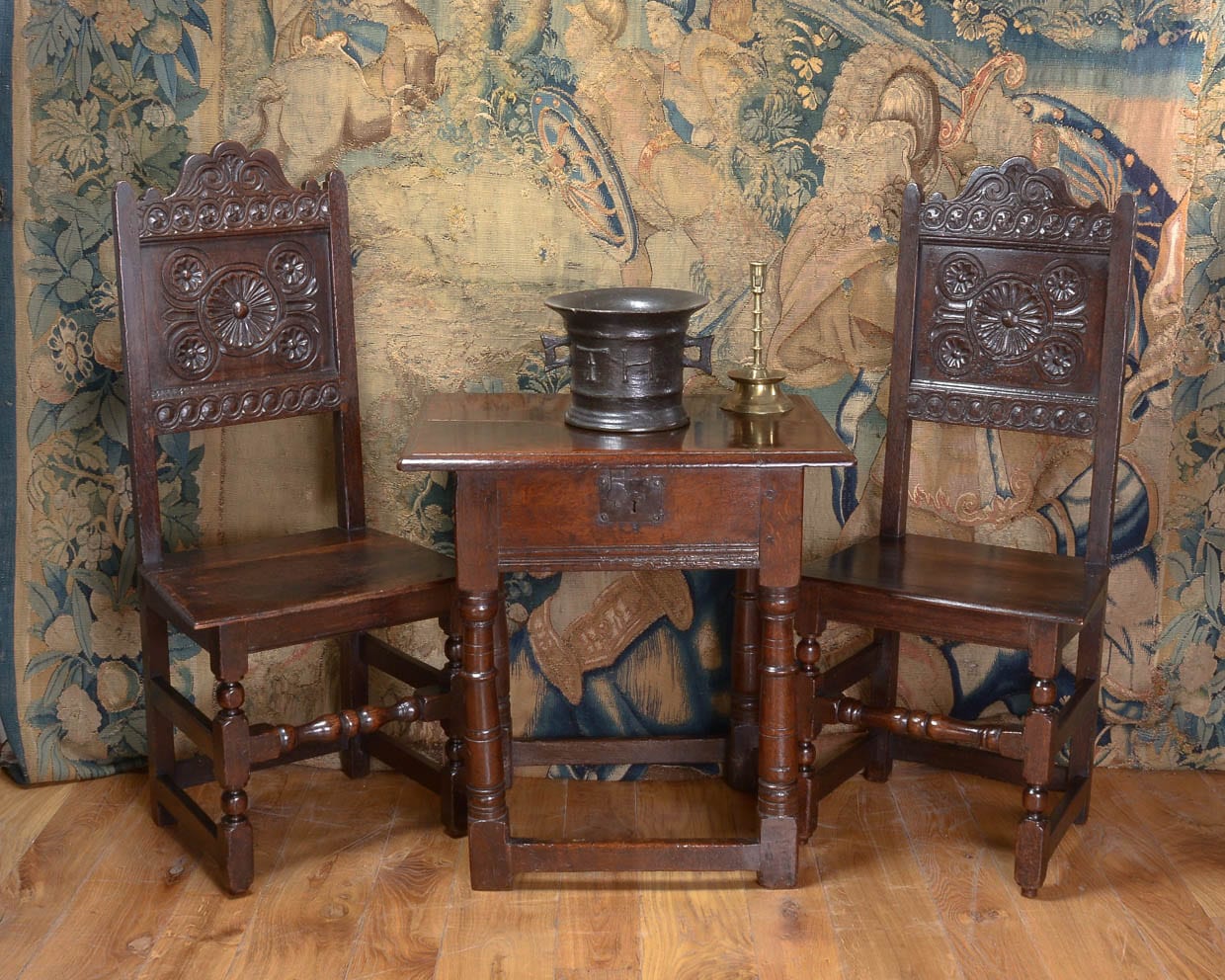 James I oak box table