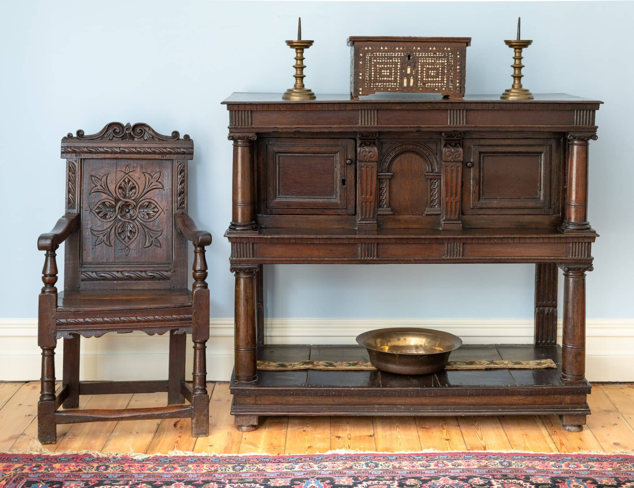 James I oak livery cupboard