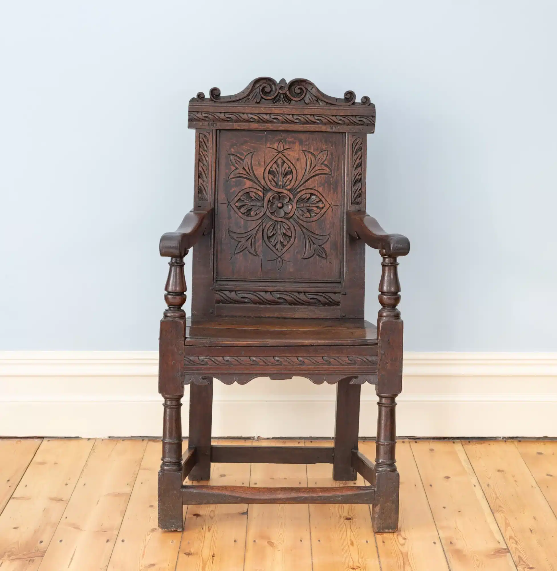 Charles I joined oak armchair