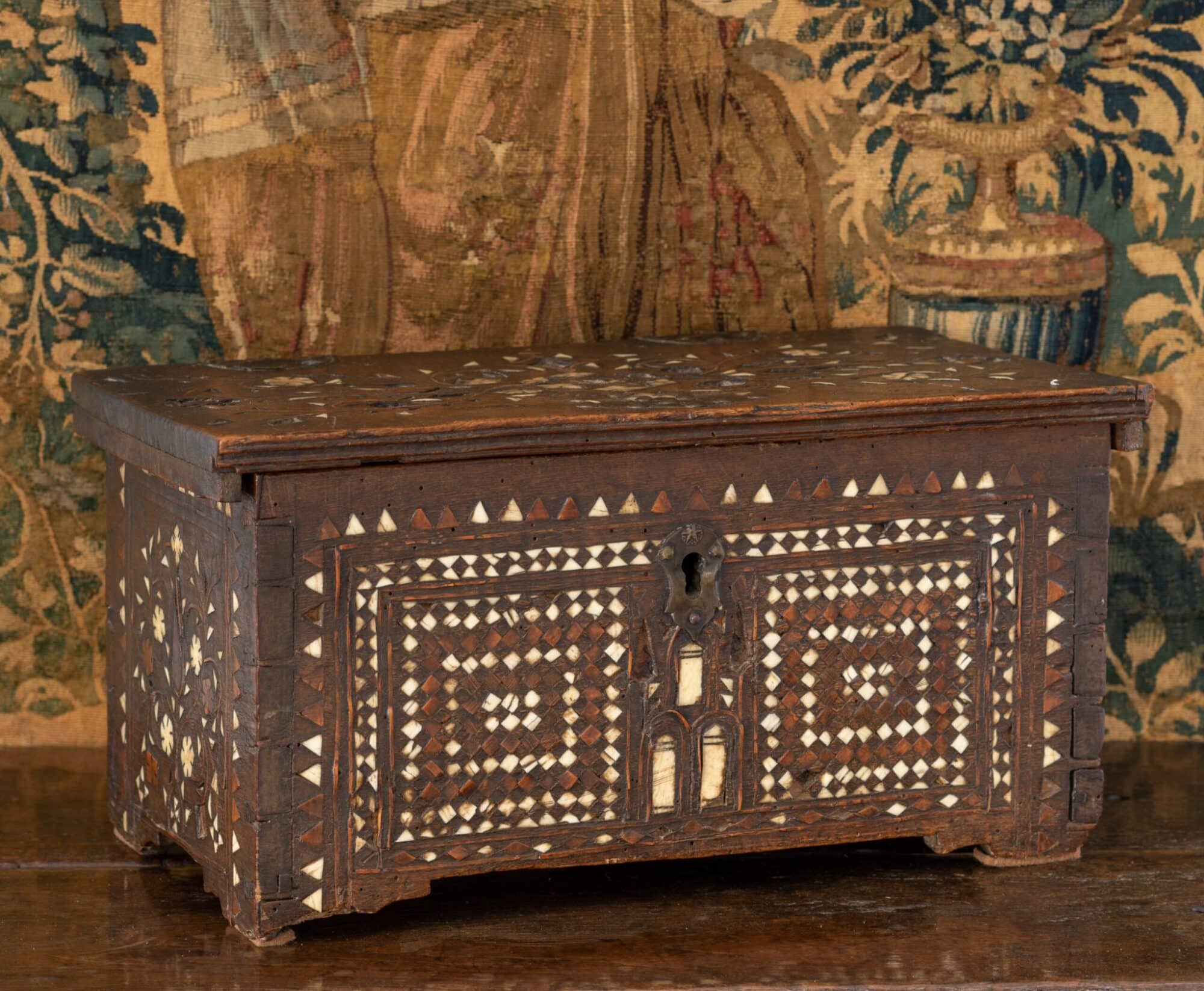 16th century Syrian inlaid box
