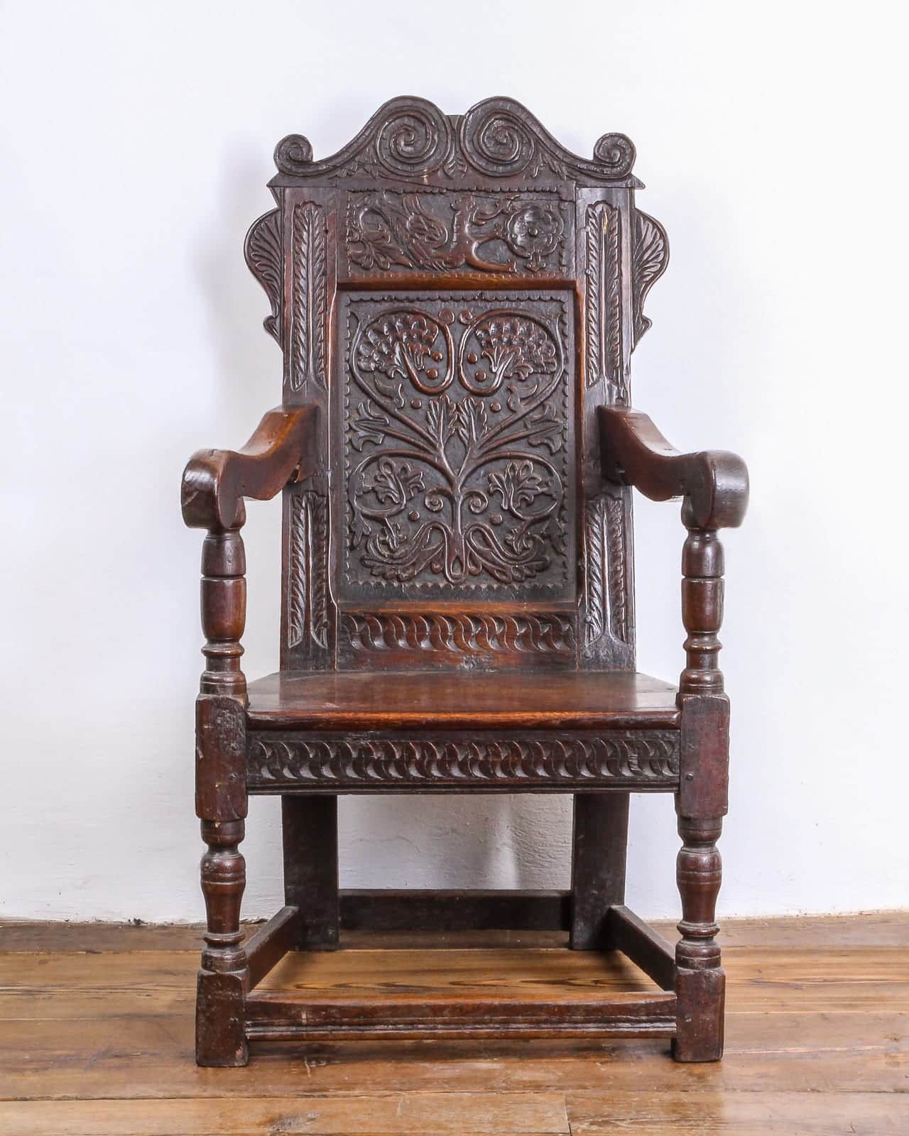 Charles I joined oak armchair