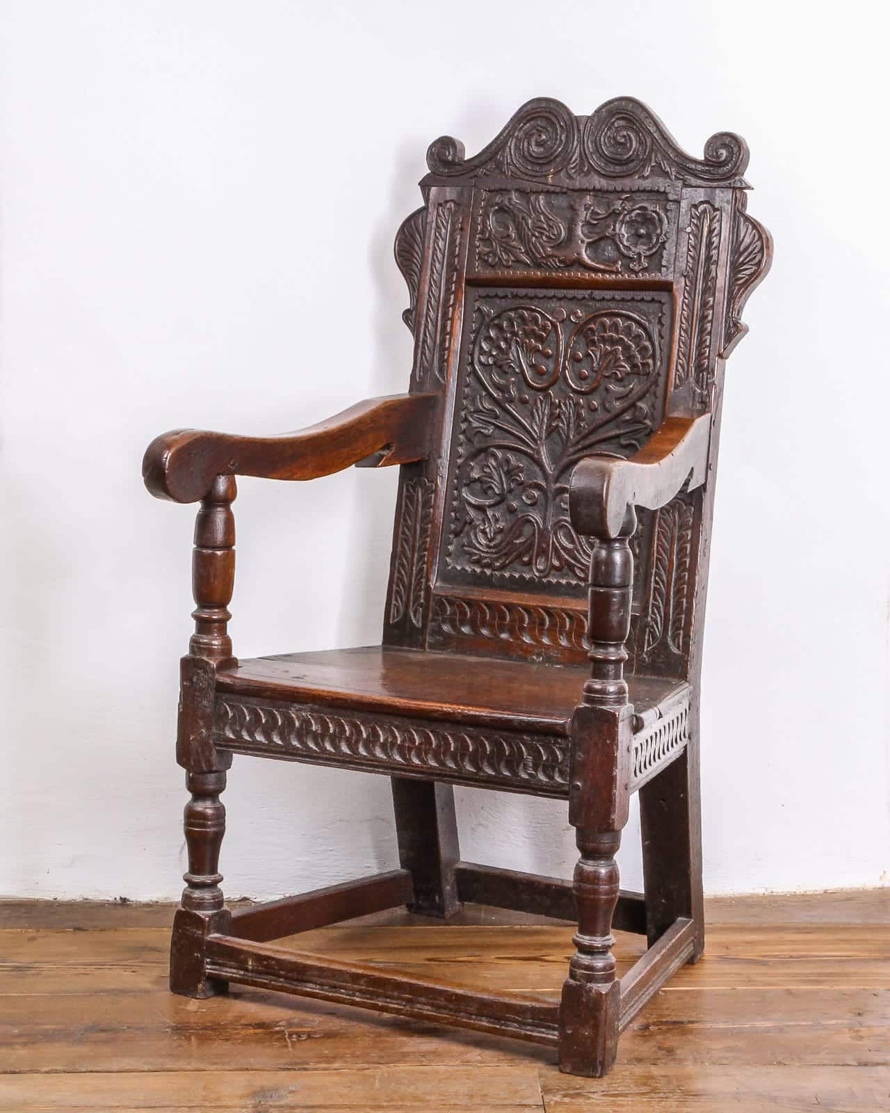 Charles I joined oak armchair