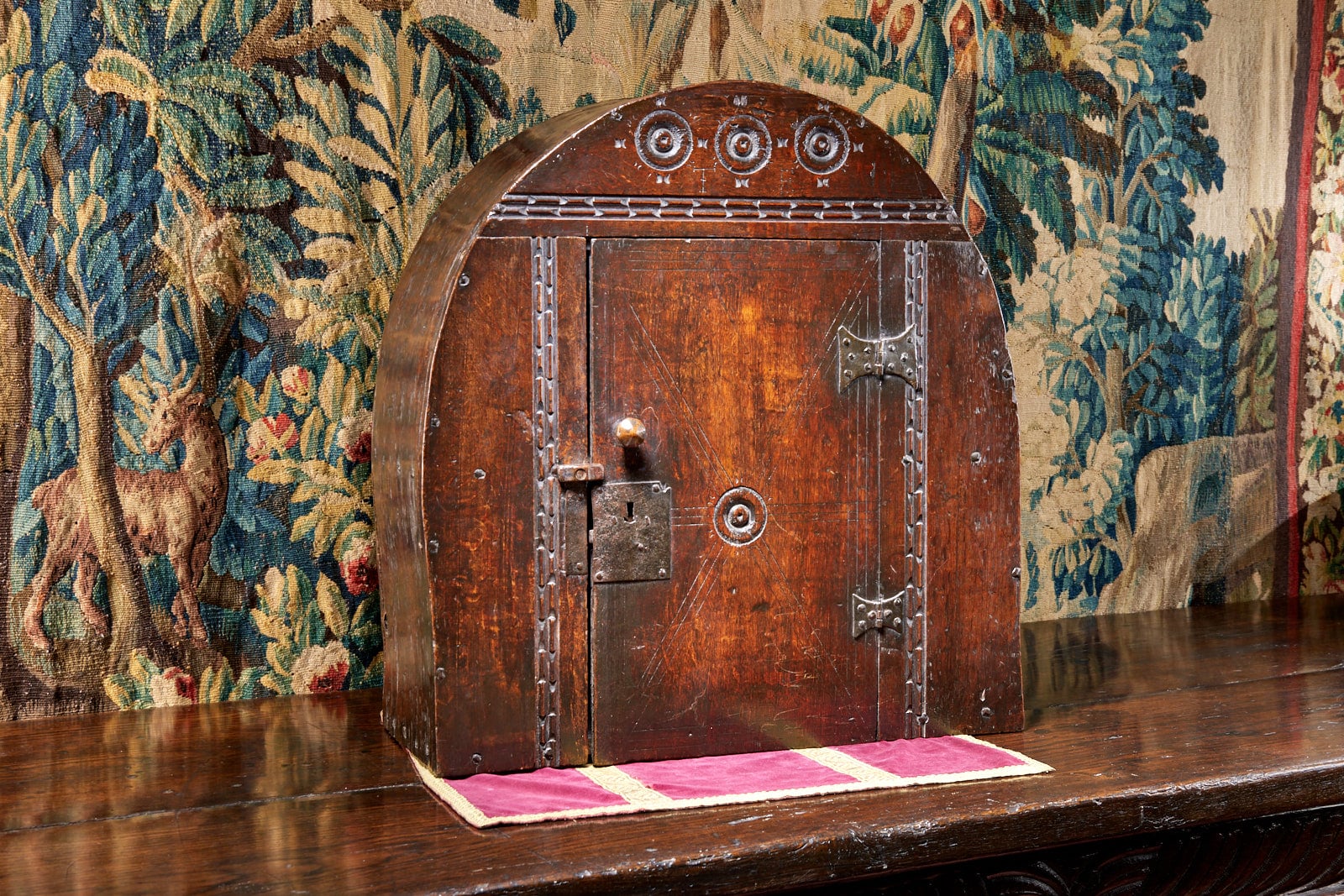 Welsh boarded mural cupboard