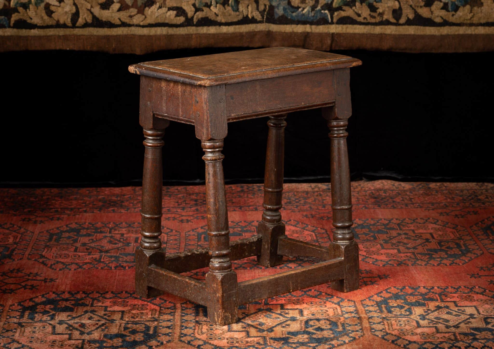 Charles I joined oak stool