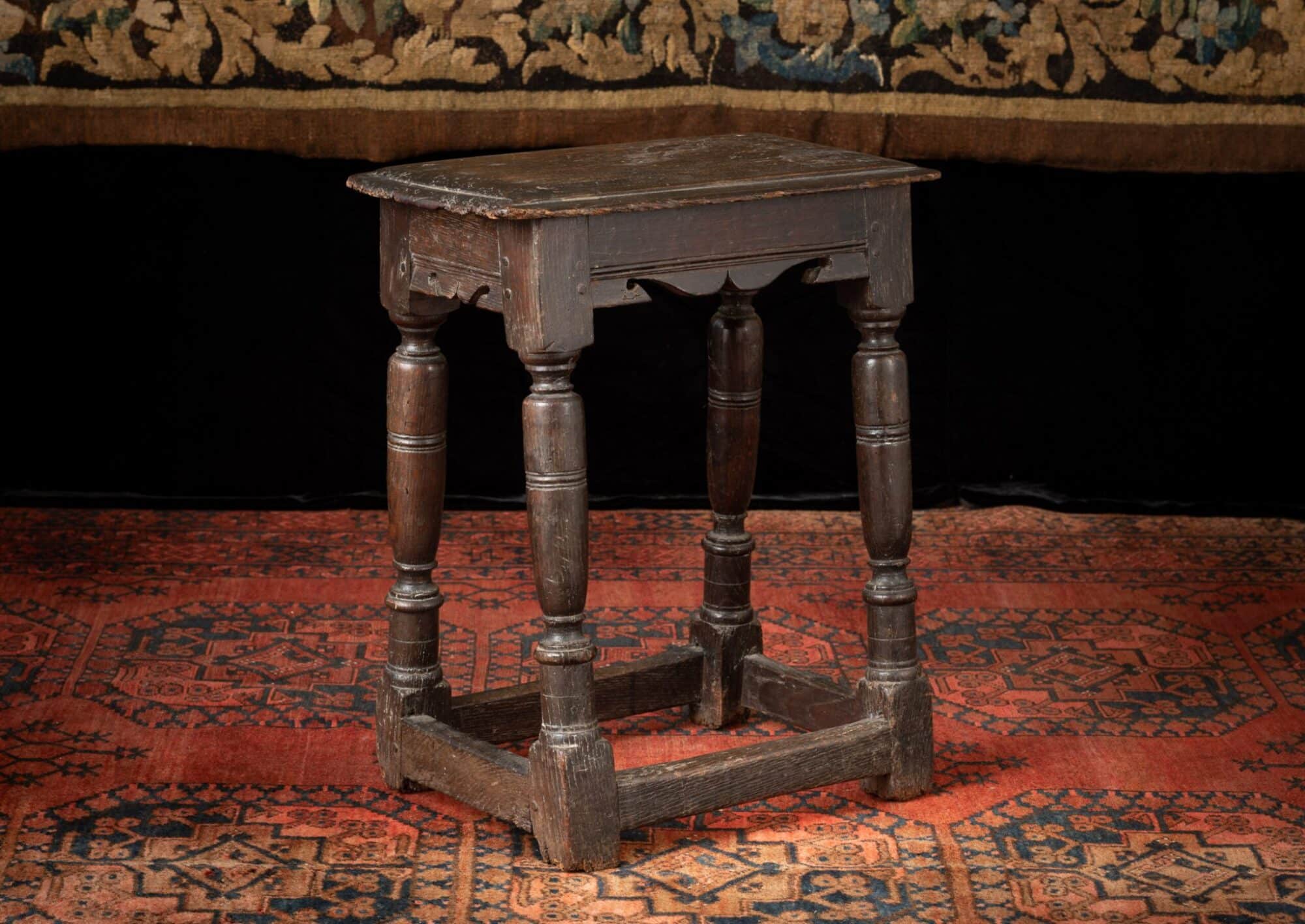 Charles I joined oak stool
