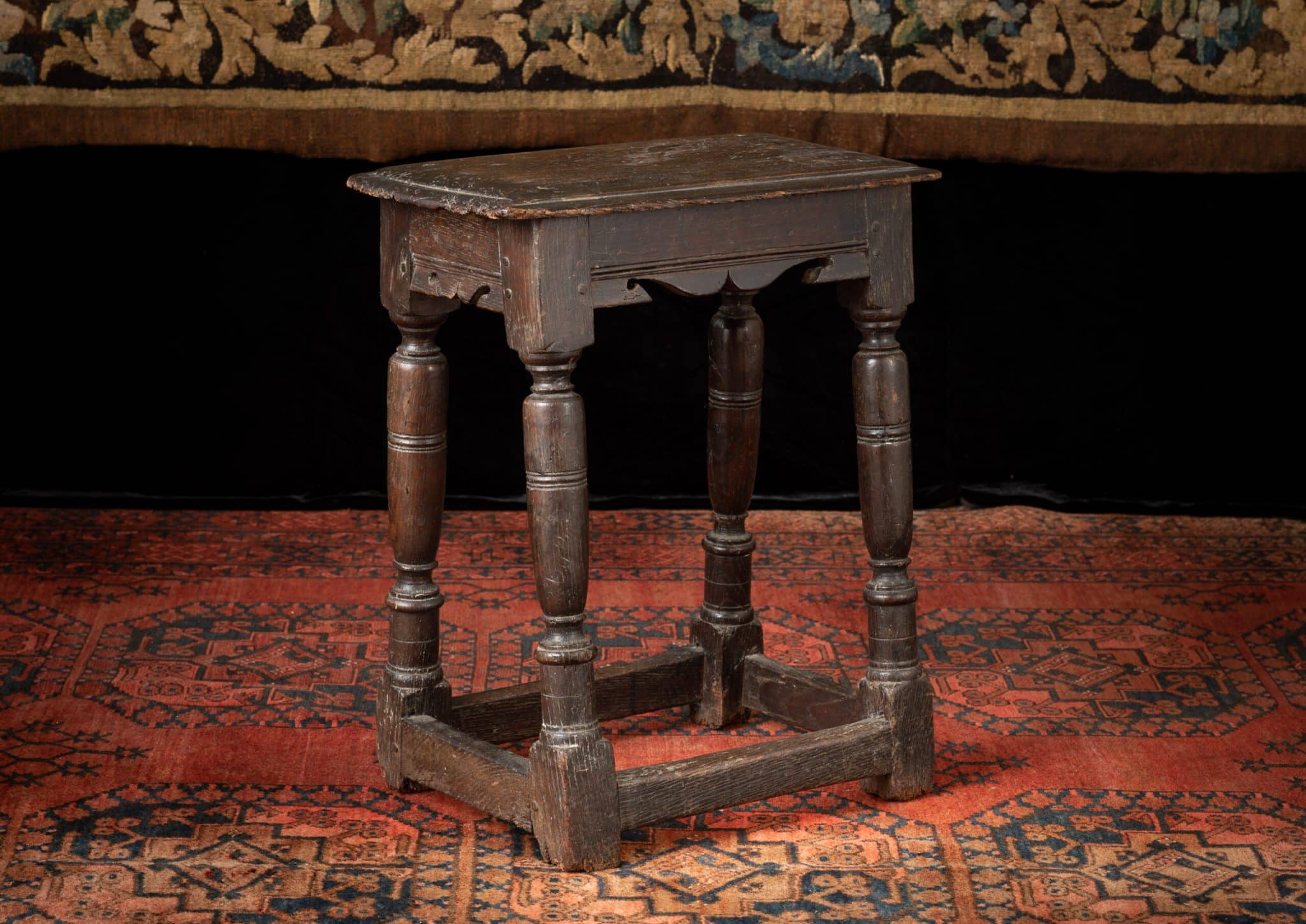 Charles I joined oak stool