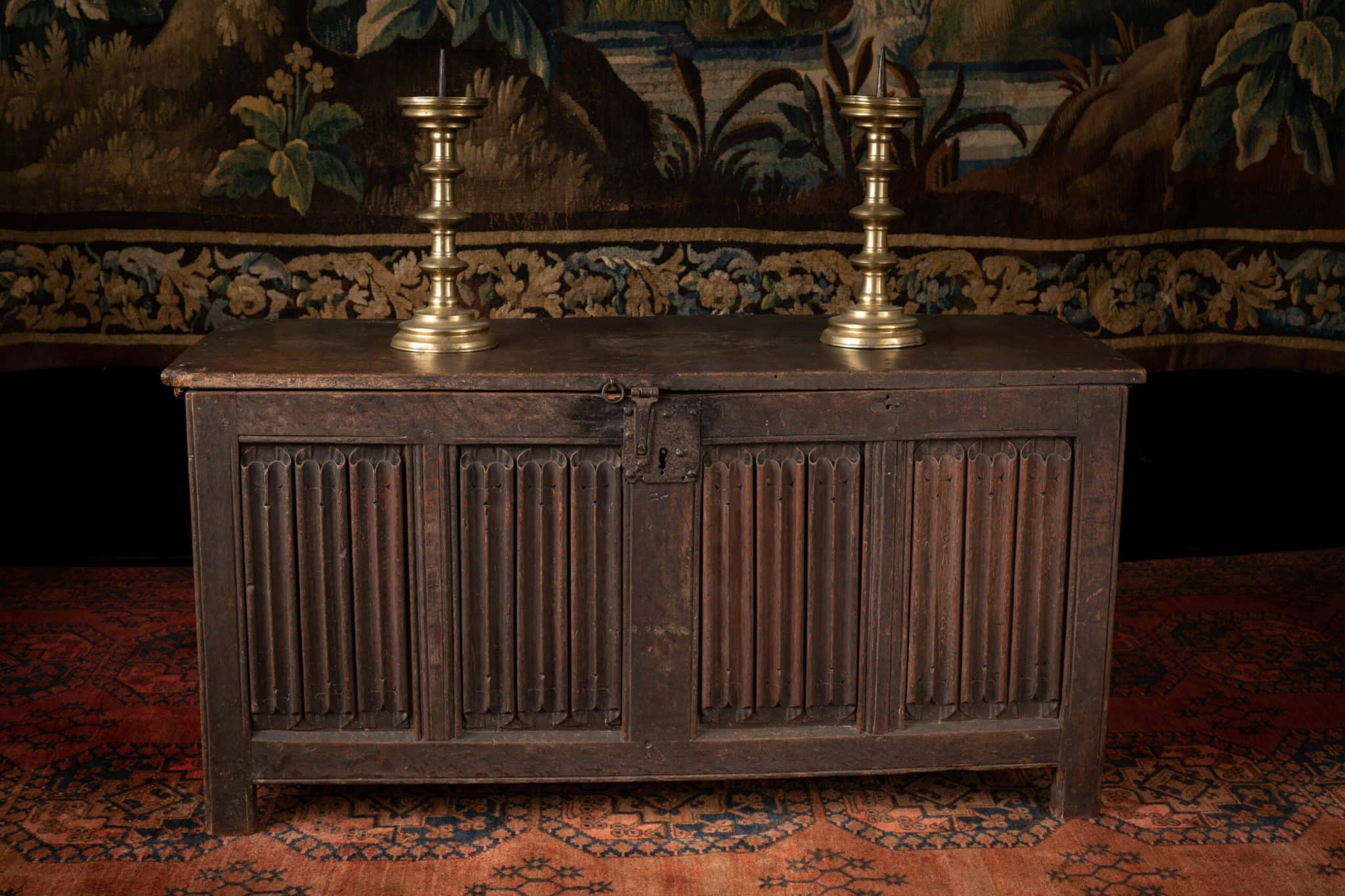 Henry VIII linenfold chest