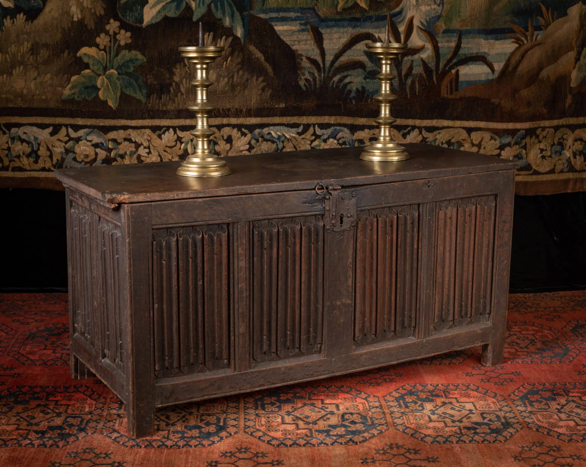 Henry VIII linenfold chest