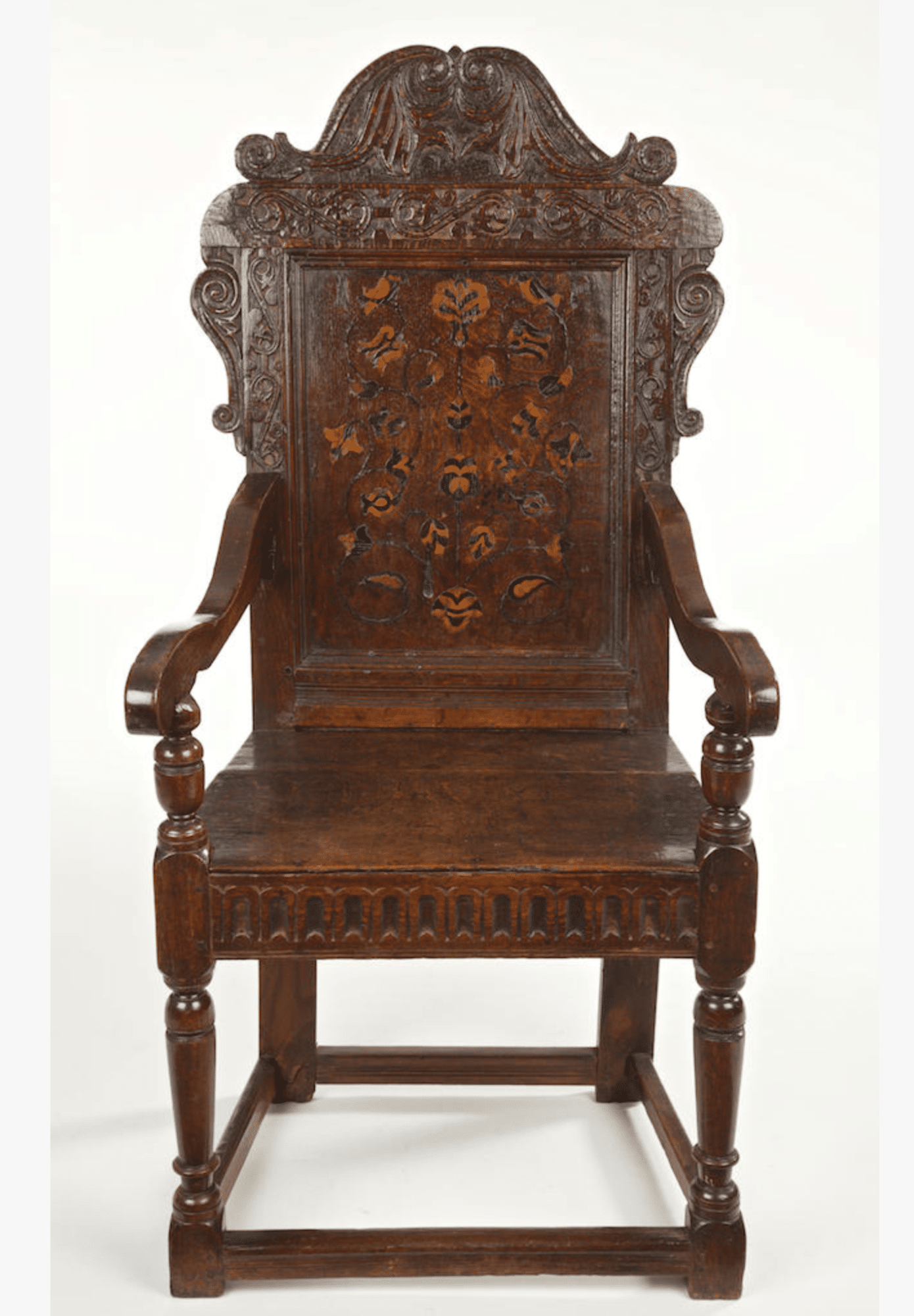 James I joined oak armchair