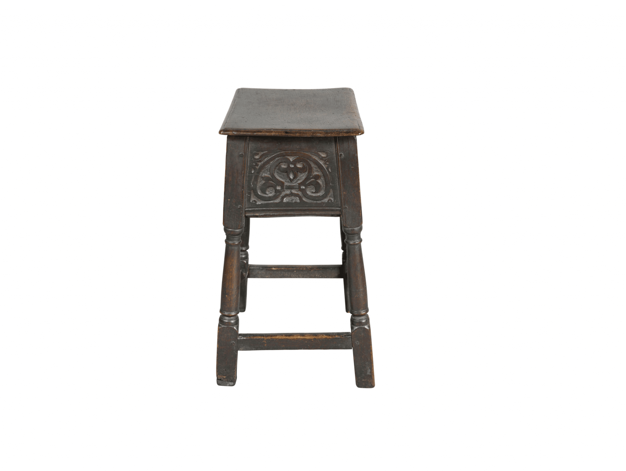 Charles I oak box stool