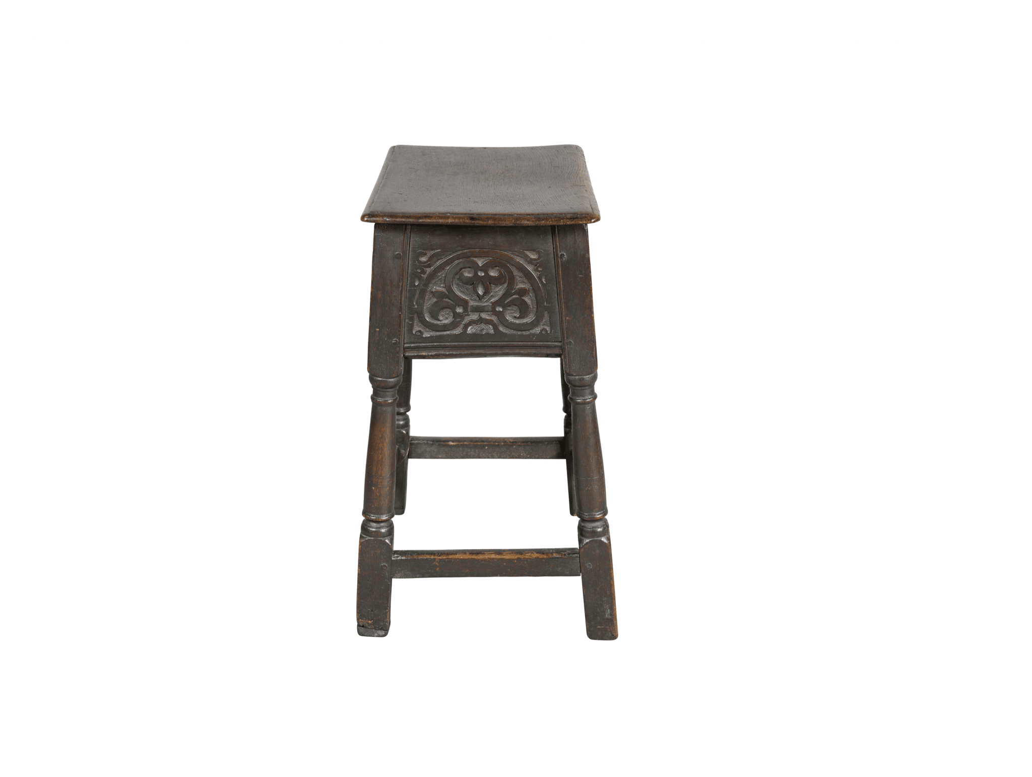 Charles I oak box stool