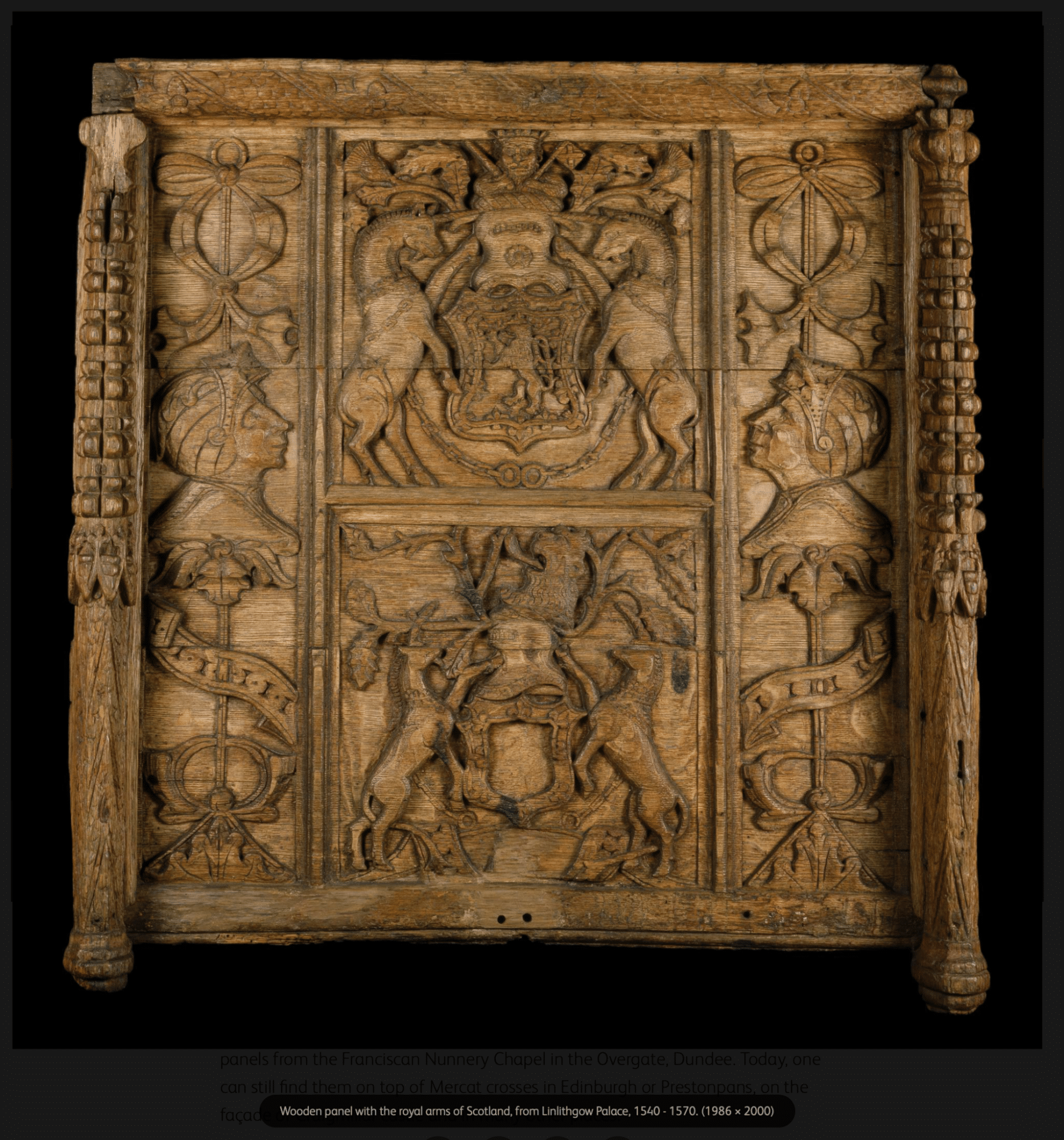 Important Scottish oak chest