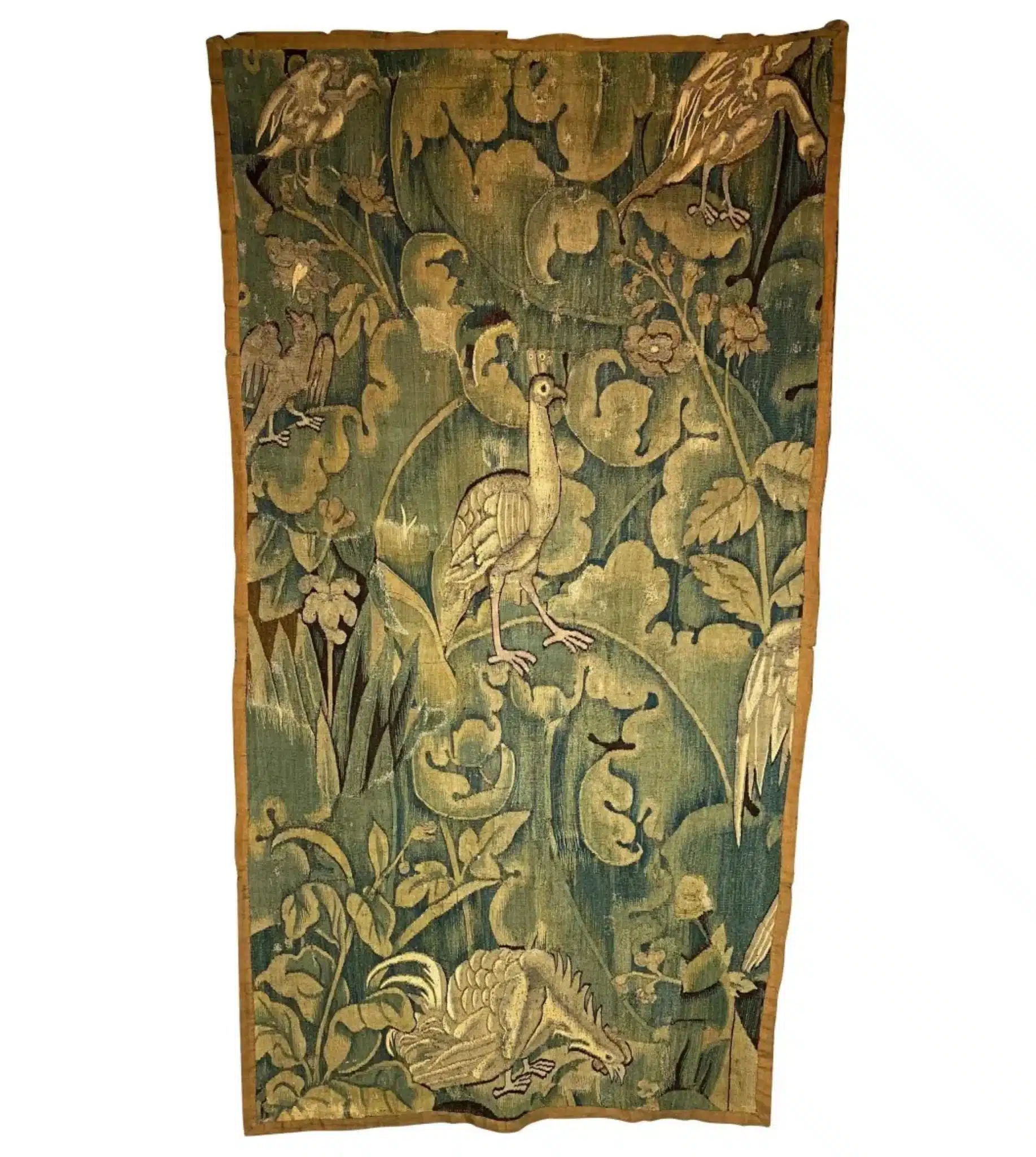 16th-Century Franco-Flemish Verdure Tapestry Fragment