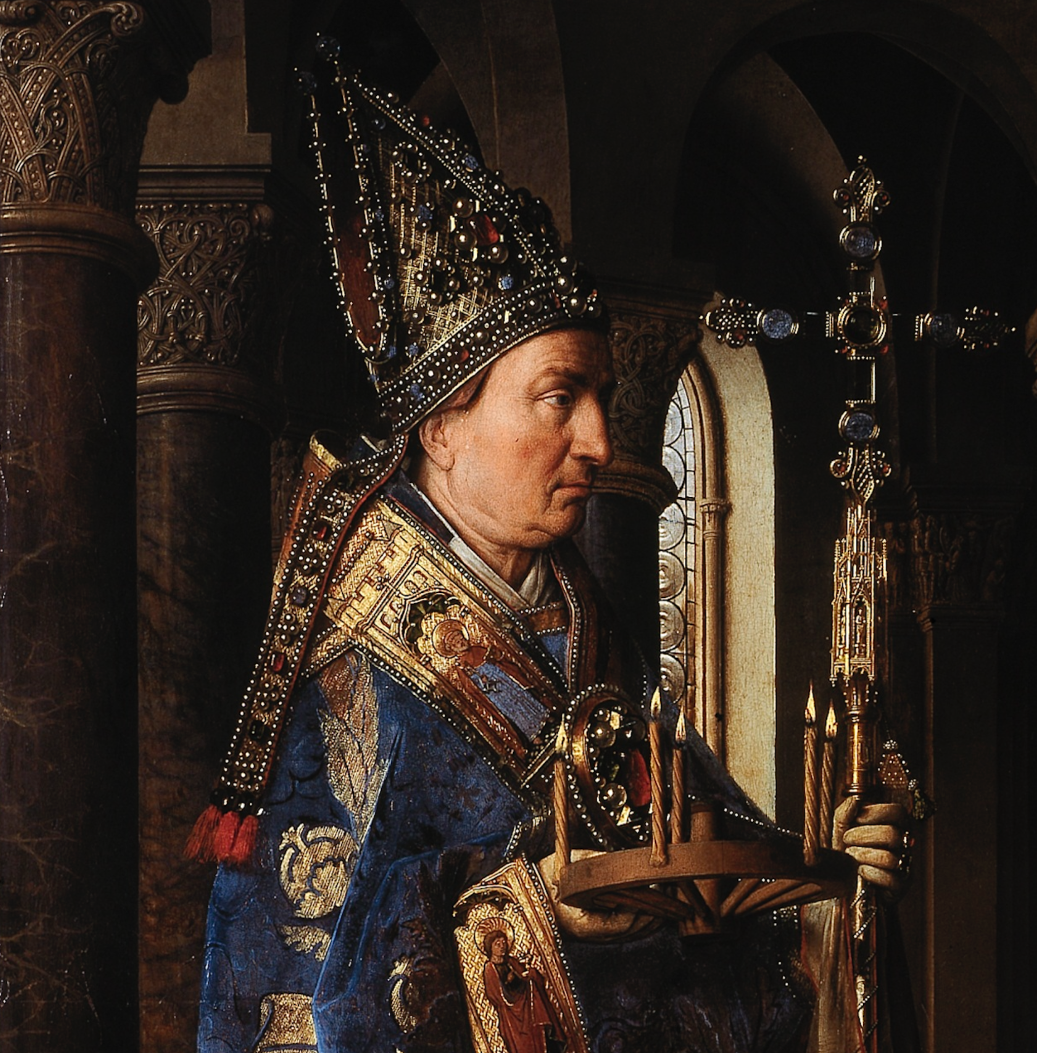 Renaissance bronze processional cross