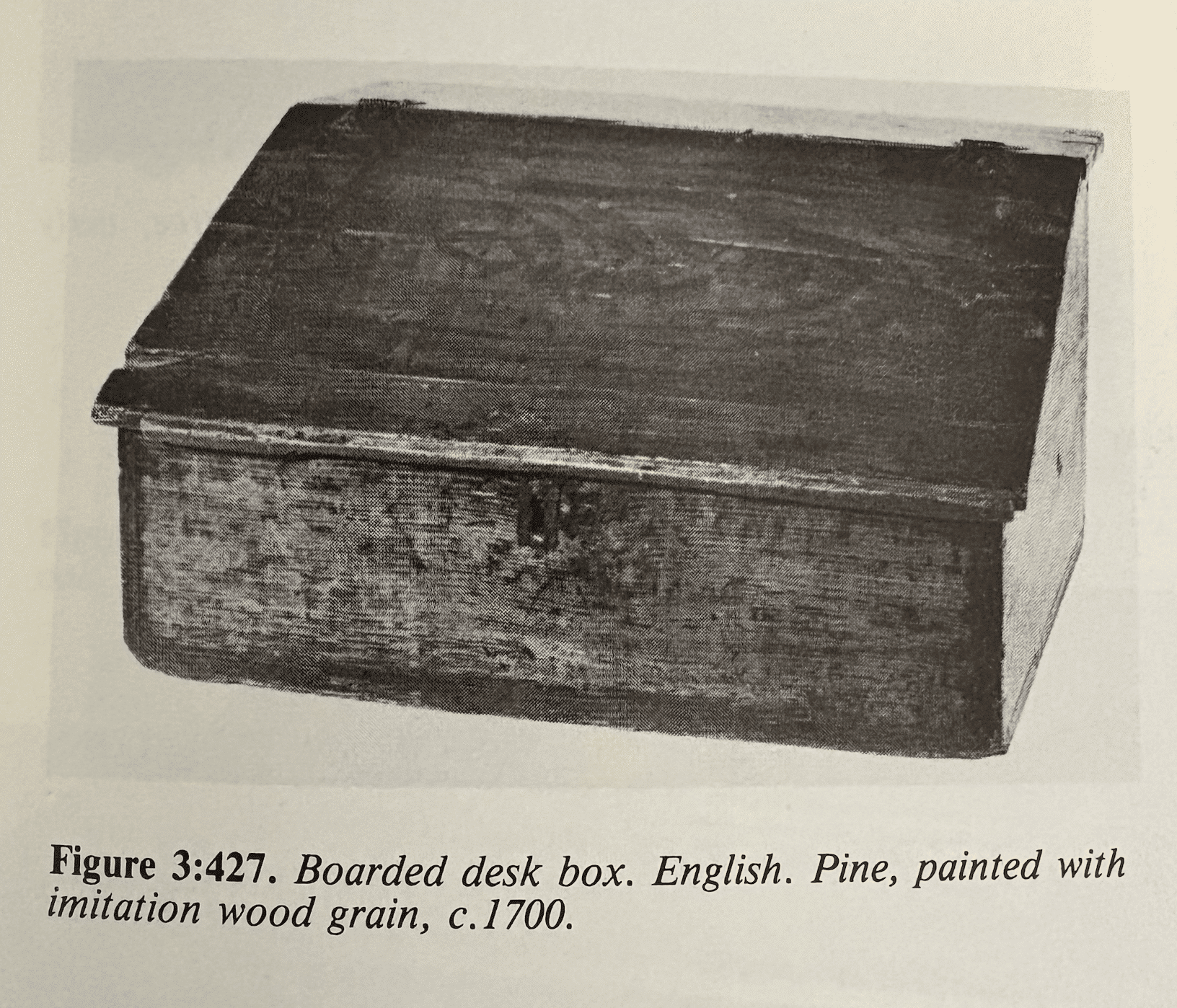 Late 17th Century English Boarded Desk Box