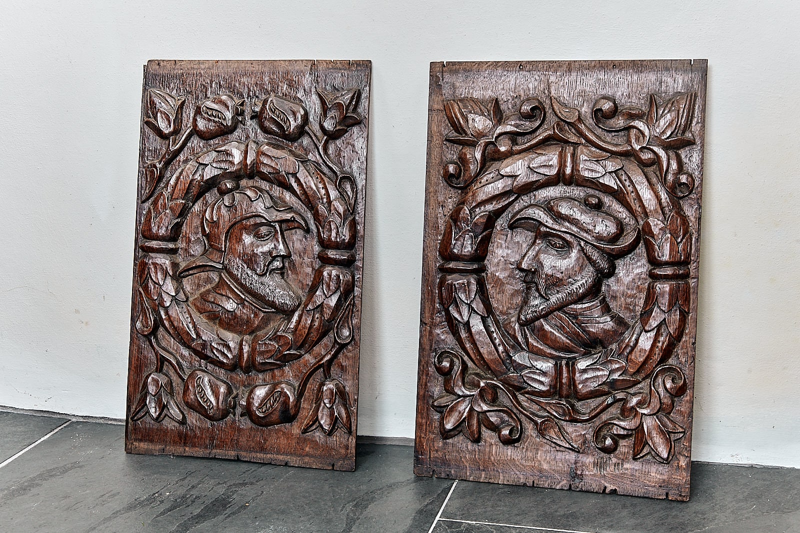 Henry VIII oak portrait panels