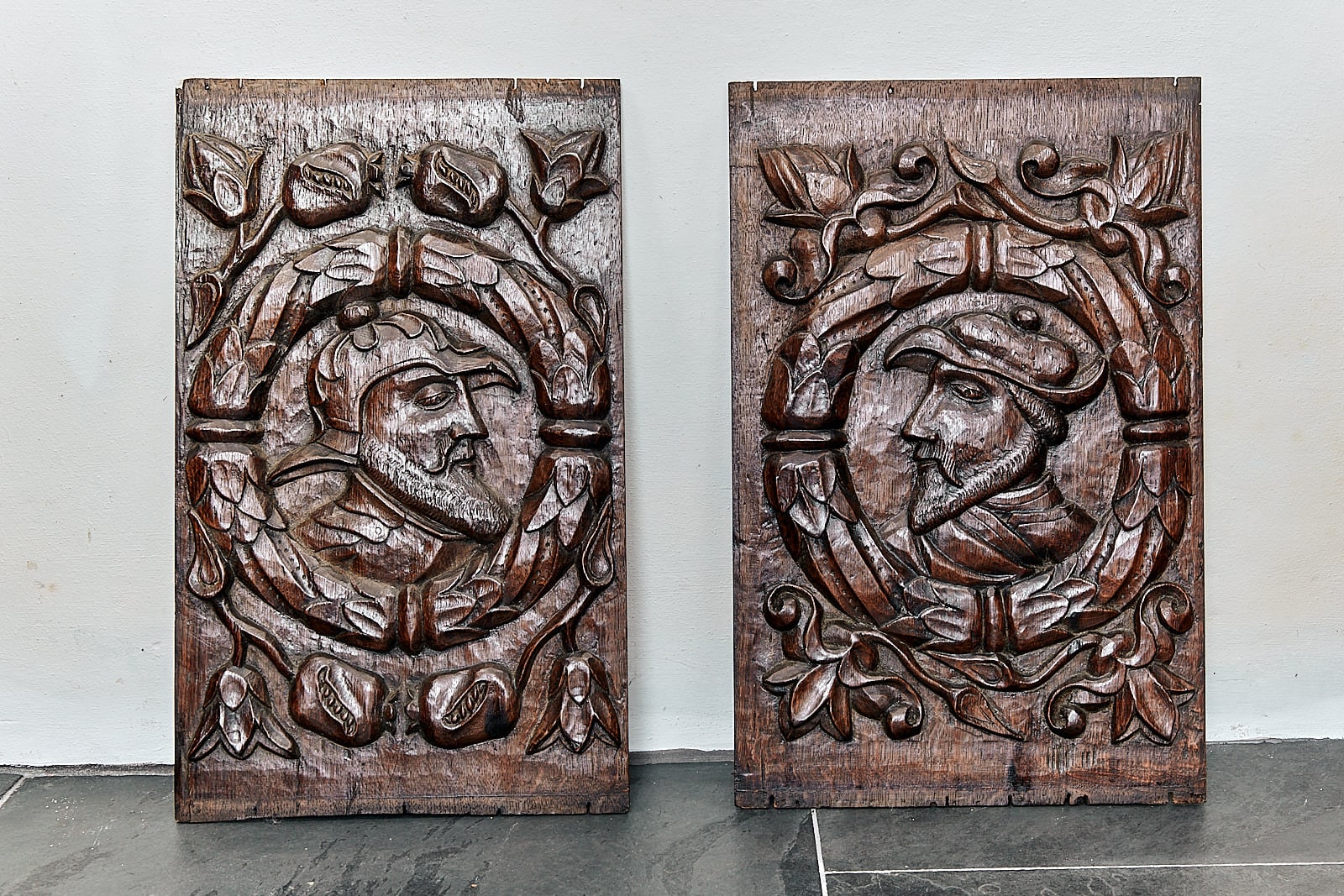 Henry VIII oak portrait panels