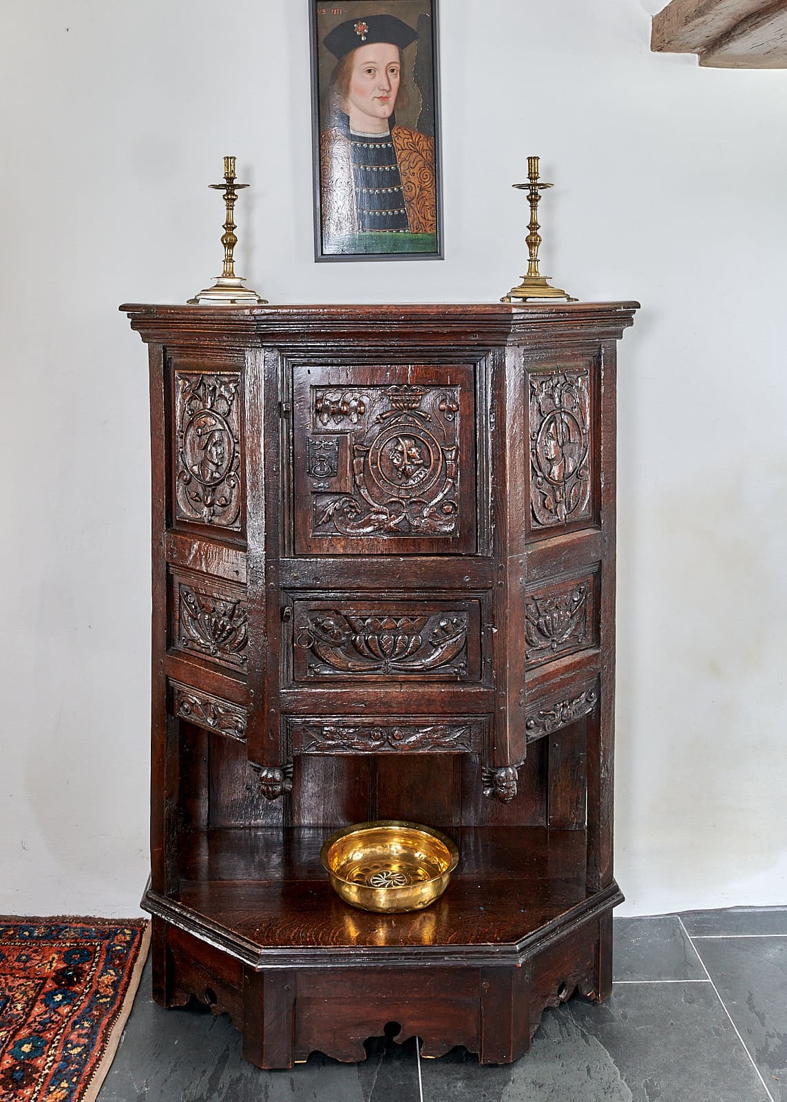 Henry VIII joined oak cupboard