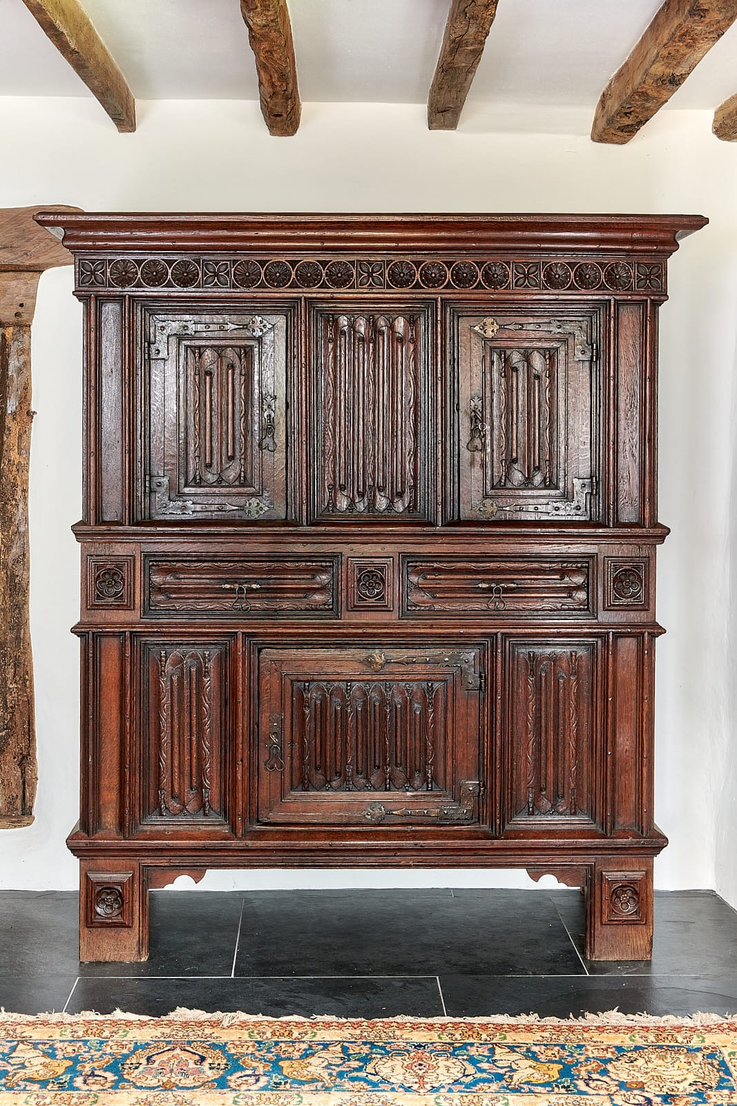 Late Gothic linenfold cupboard