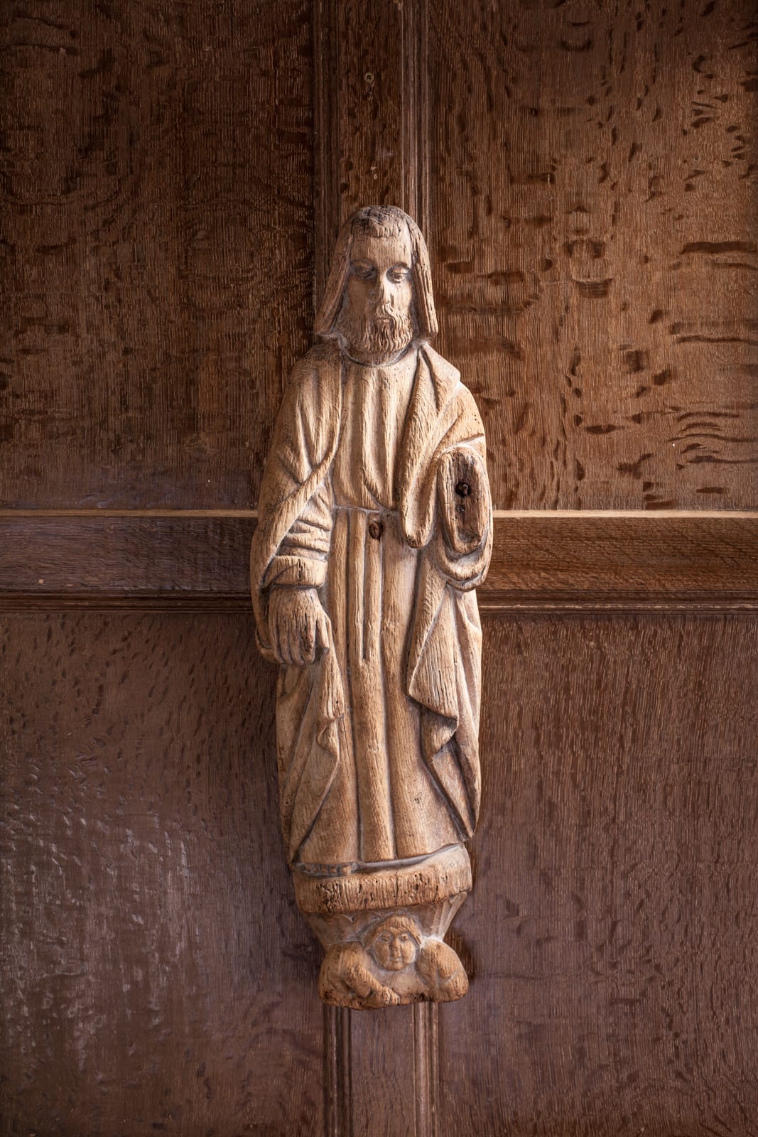 15th century sculpture of Saint