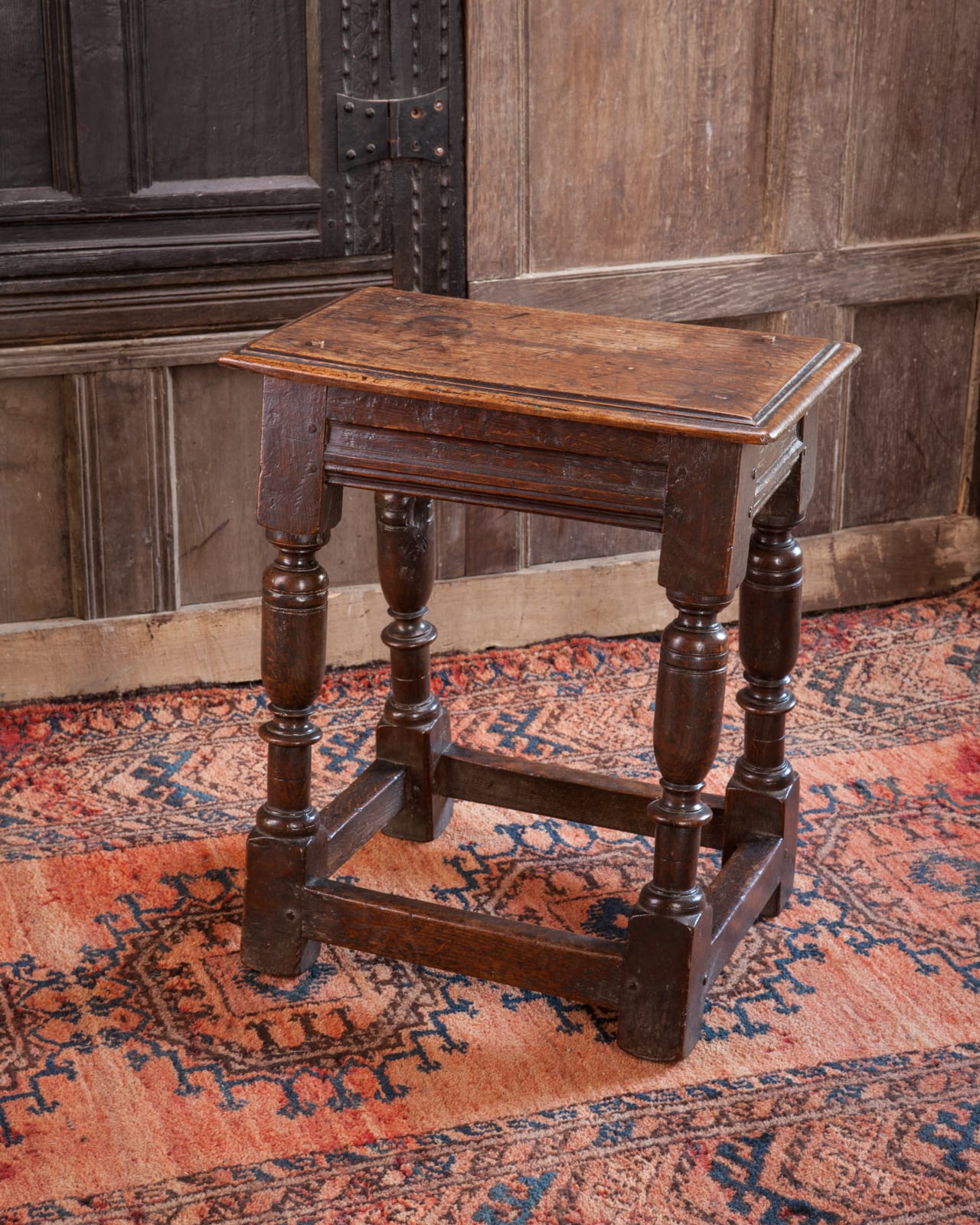 Charles I joined oak stool