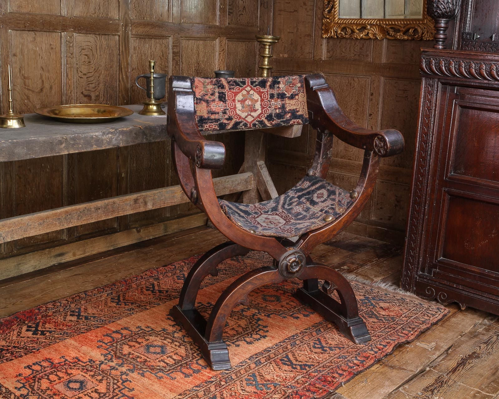 16th century X frame chair