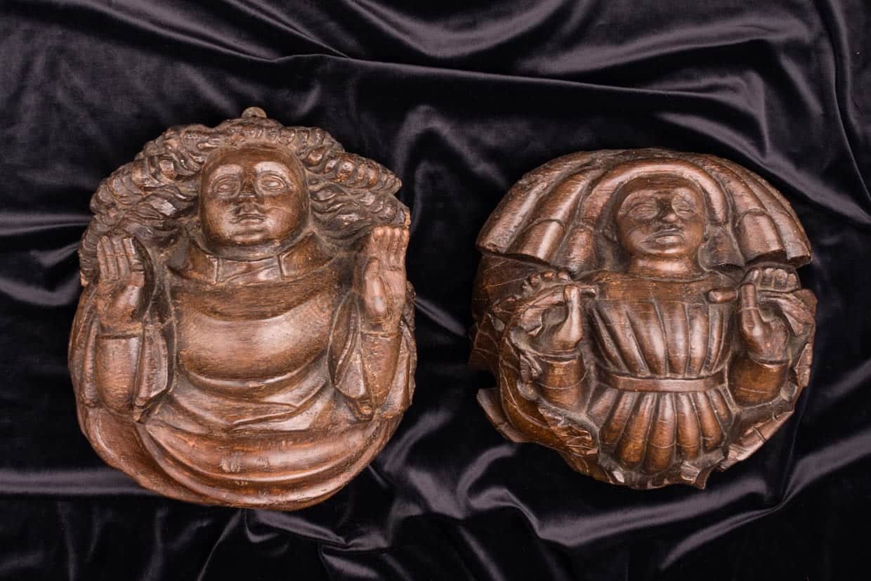 15th century English oak roof bosses