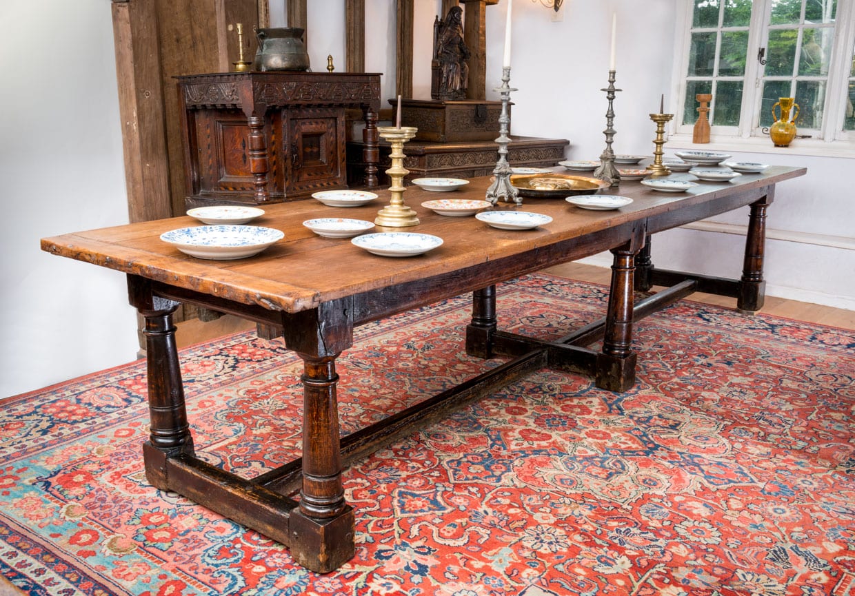 James I oak long table
