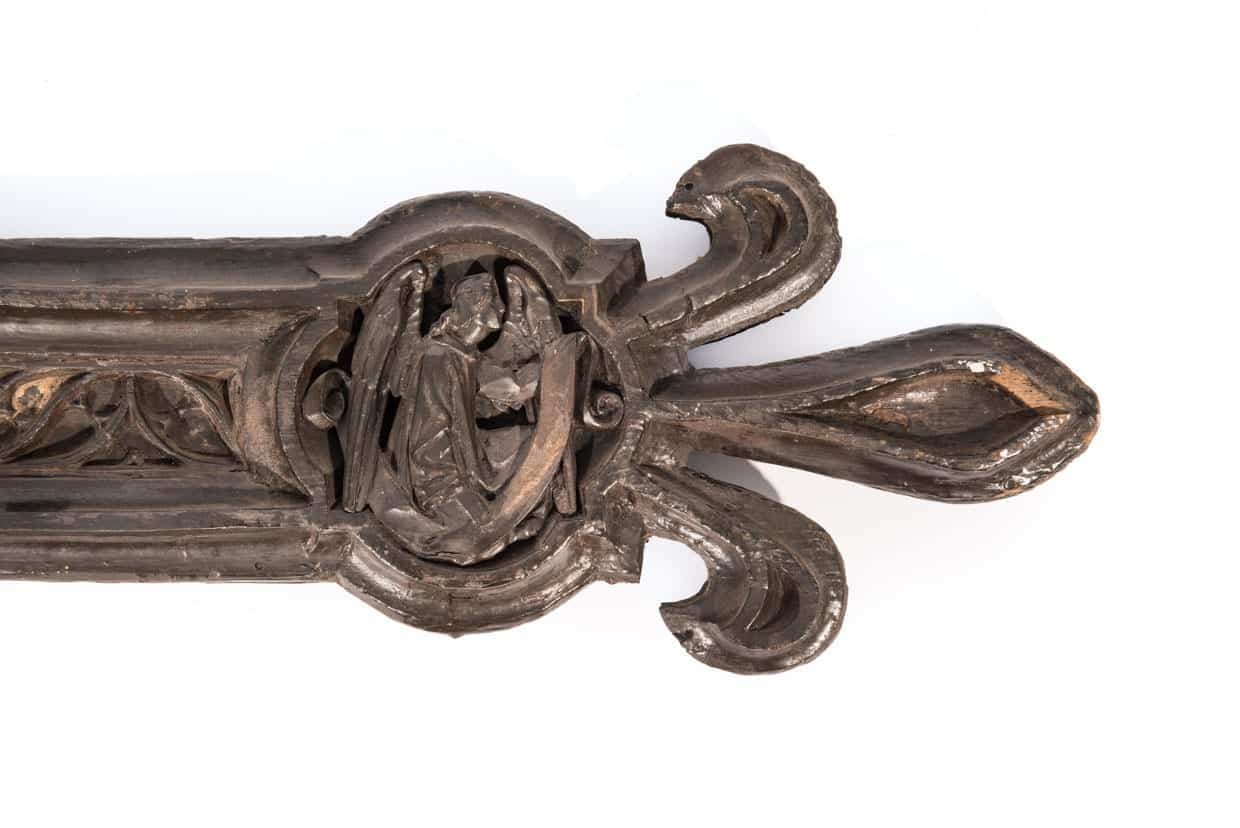 Monumental 15th c Gothic cross