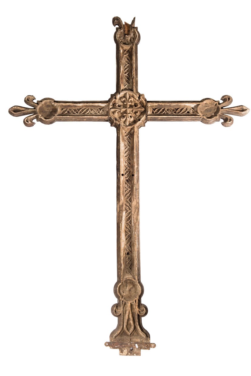 Monumental 15th c Gothic cross