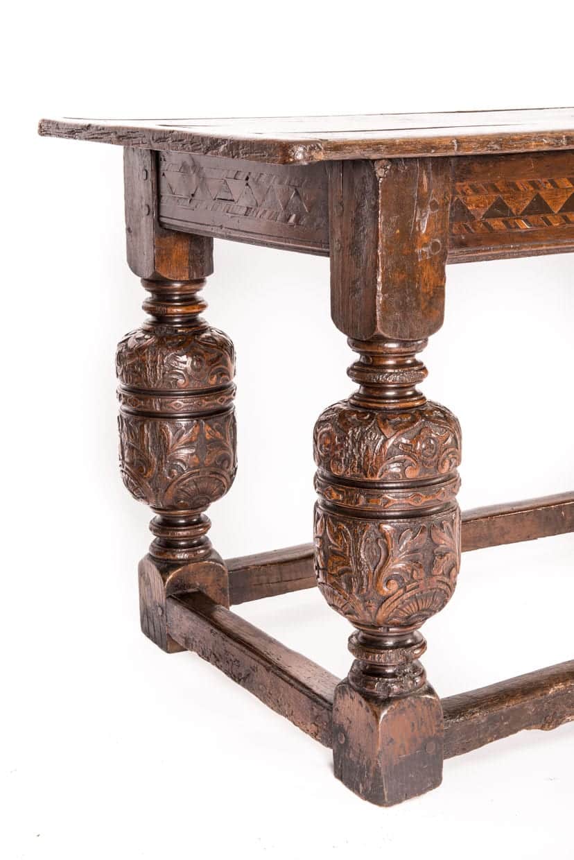 Elizabeth I inlaid oak table