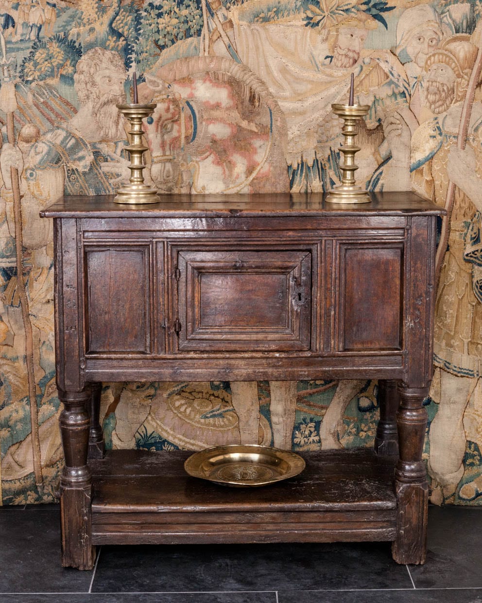 Charles I oak livery cupboard