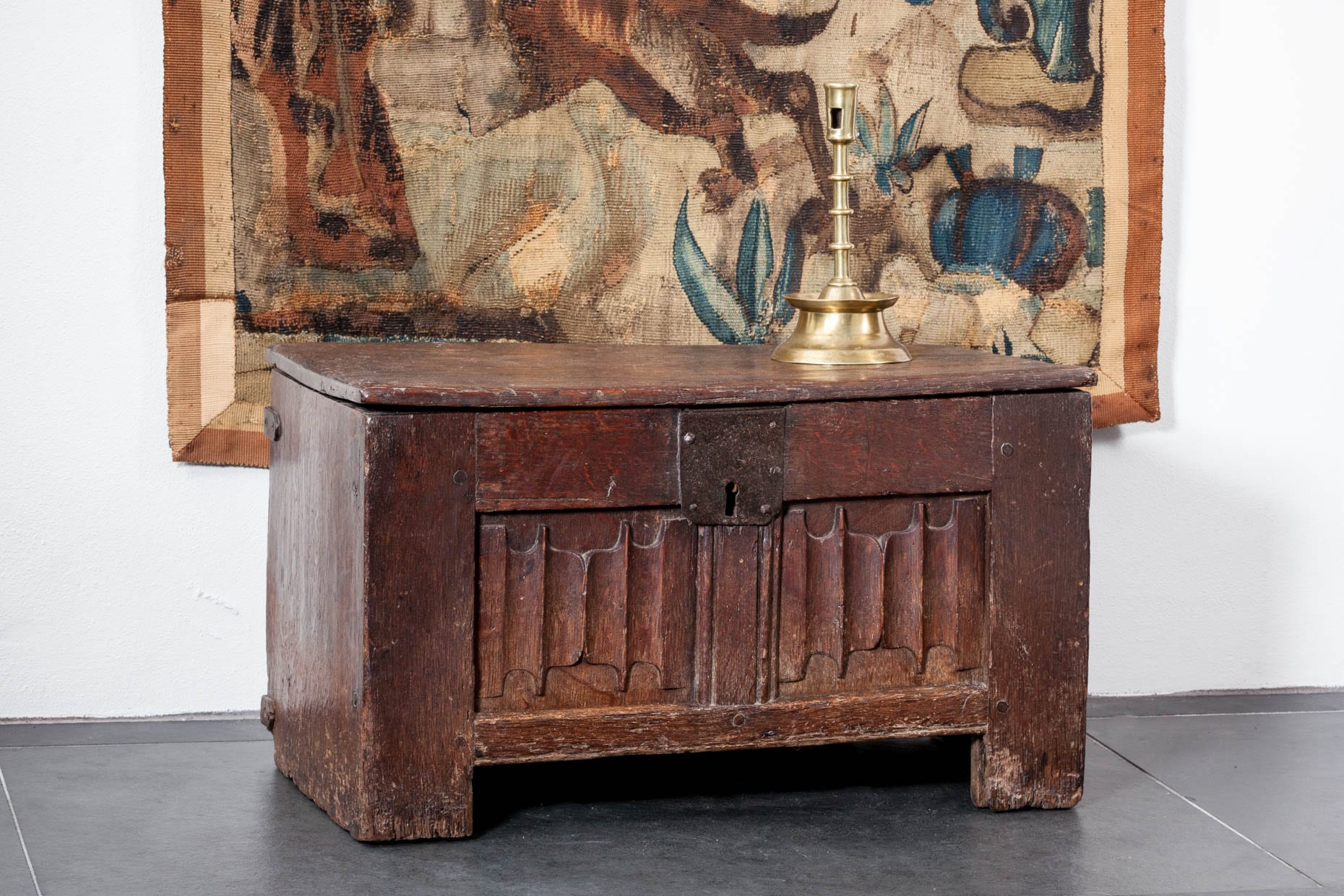 Henry VII oak chest