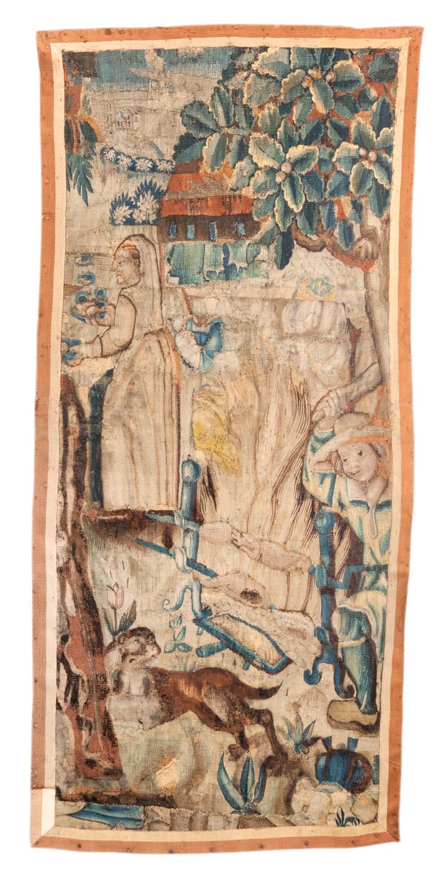 16th century tapestry fragment
