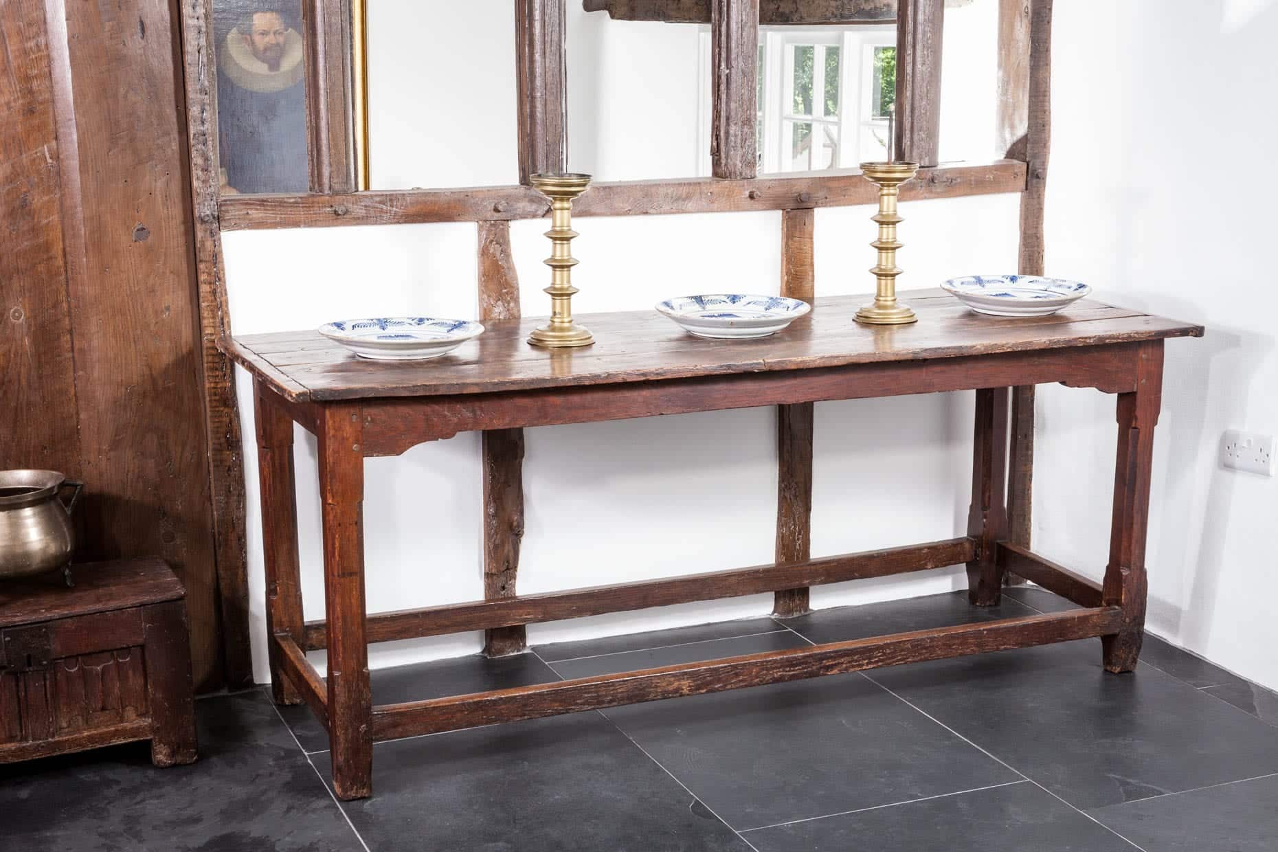 William and Mary joined oak table