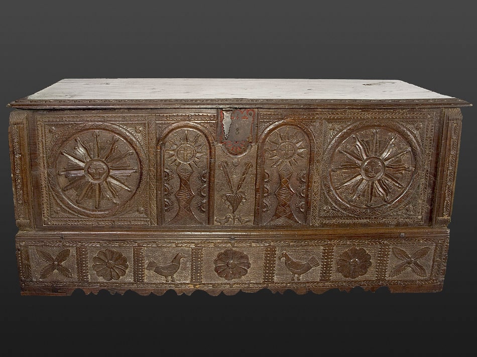 16th Century Spanish chestnut coffer